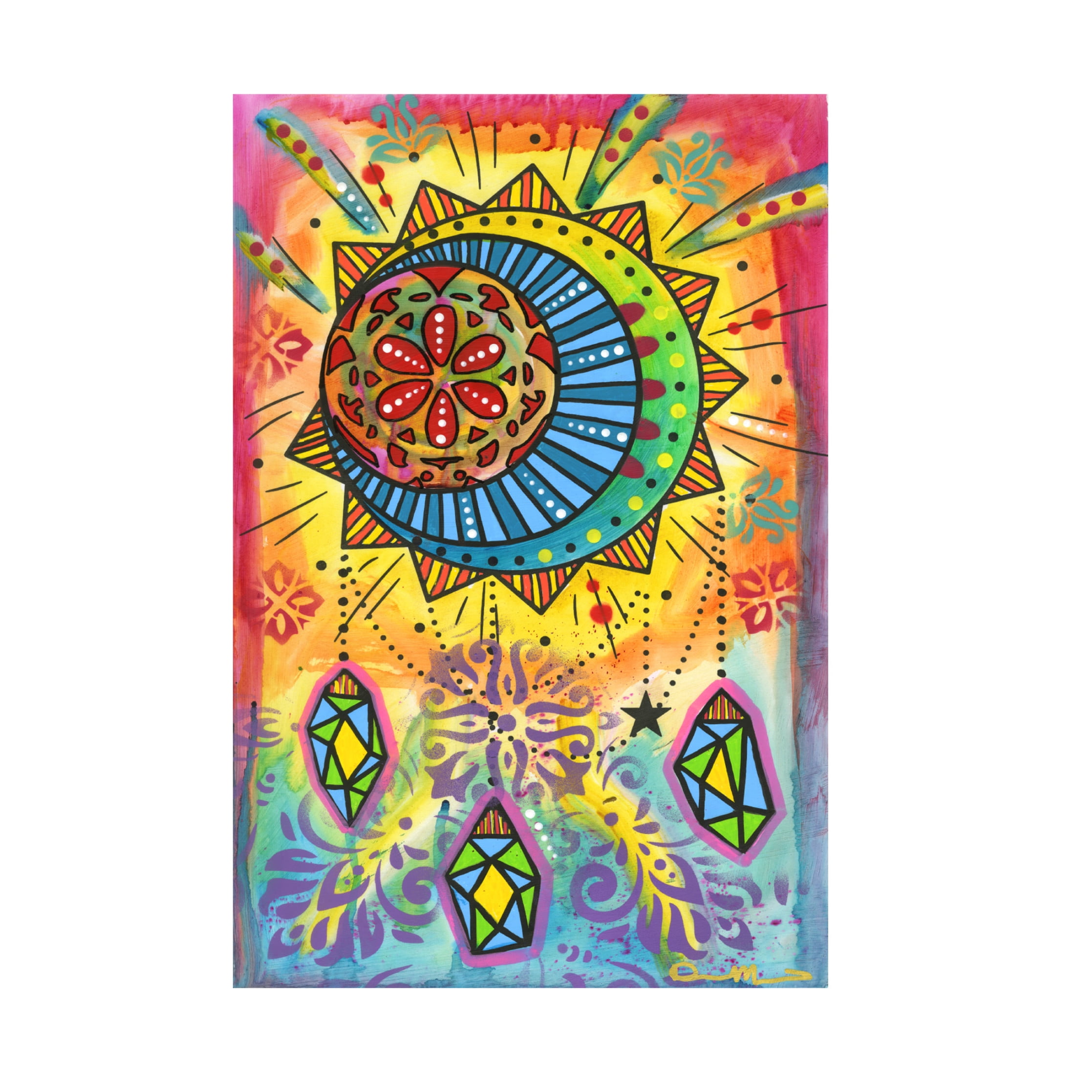 Canvas Wall Art - Dean Russo 'Cosmic Balance 6' Wall Art for Living Room, Bedroom, or Office Décor by Trademark Fine Art - 12 x 19 Inches