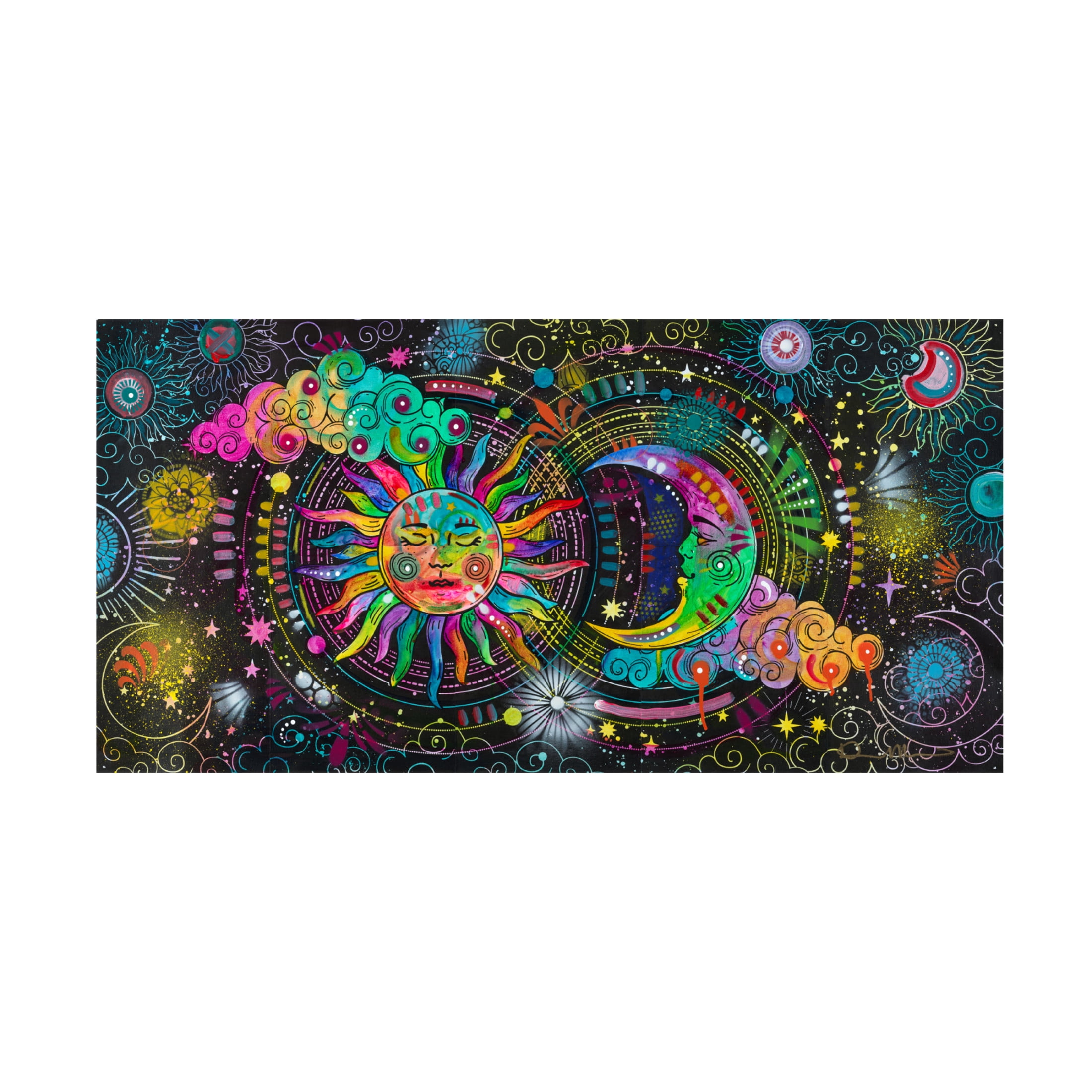 Canvas Wall Art - Dean Russo 'Cosmos' Wall Art for Living Room, Bedroom, or Office Décor by Trademark Fine Art - 24 x 12 Inches