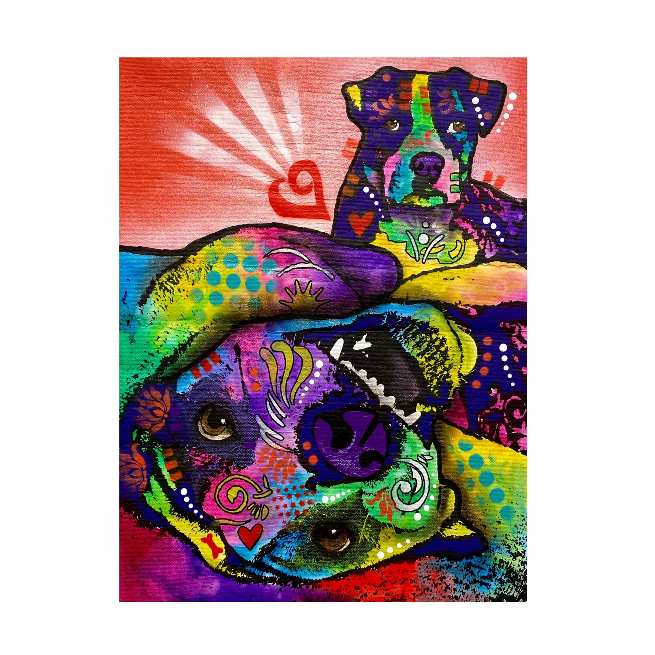 Canvas Wall Art - Dean Russo 'Do A Barrel Roll' Wall Art for Living Room, Bedroom, or Office Décor by Trademark Fine Art - 35 x 47 Inches