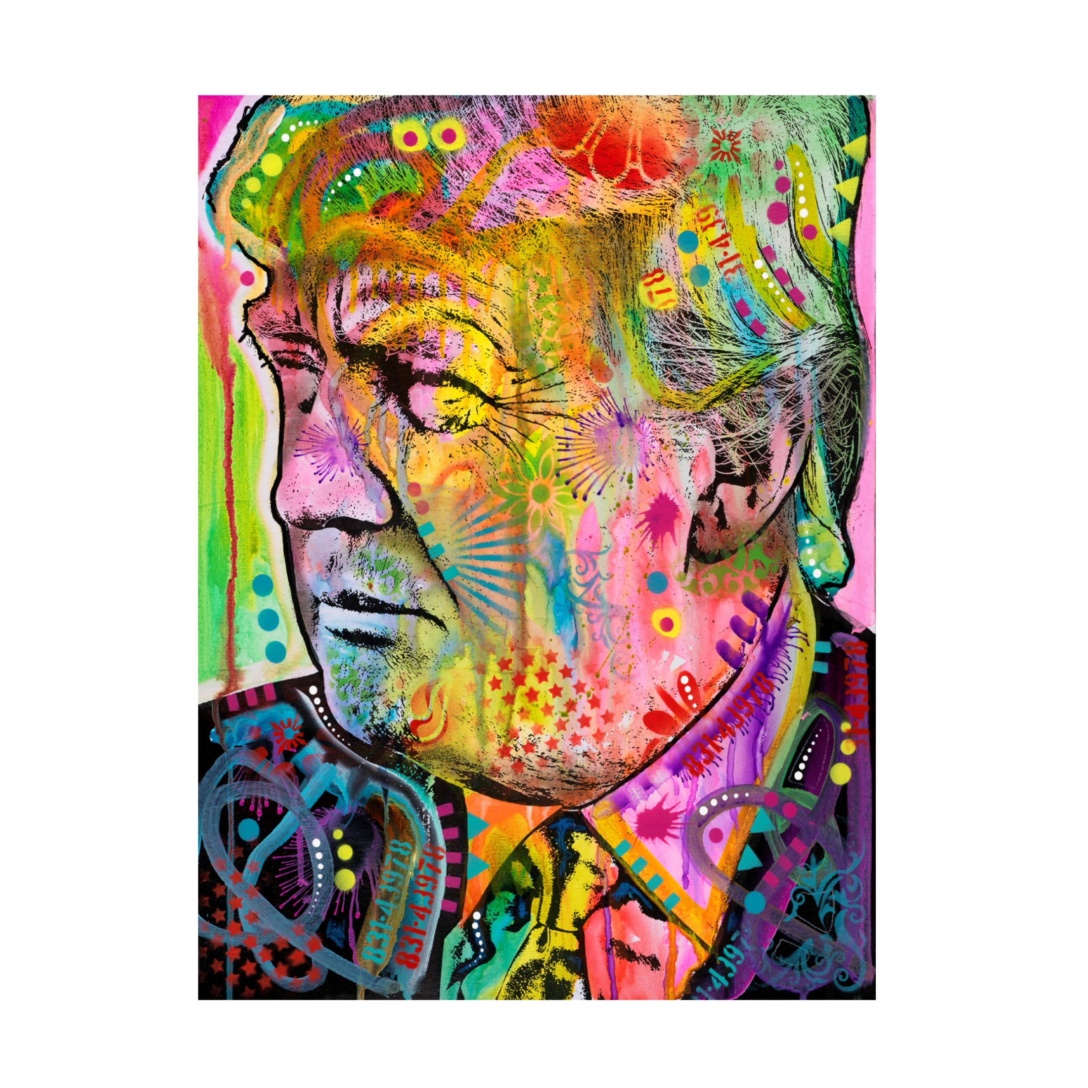 Canvas Wall Art - Dean Russo 'Donald' Wall Art for Living Room, Bedroom, or Office Décor by Trademark Fine Art - 35 x 47 Inches