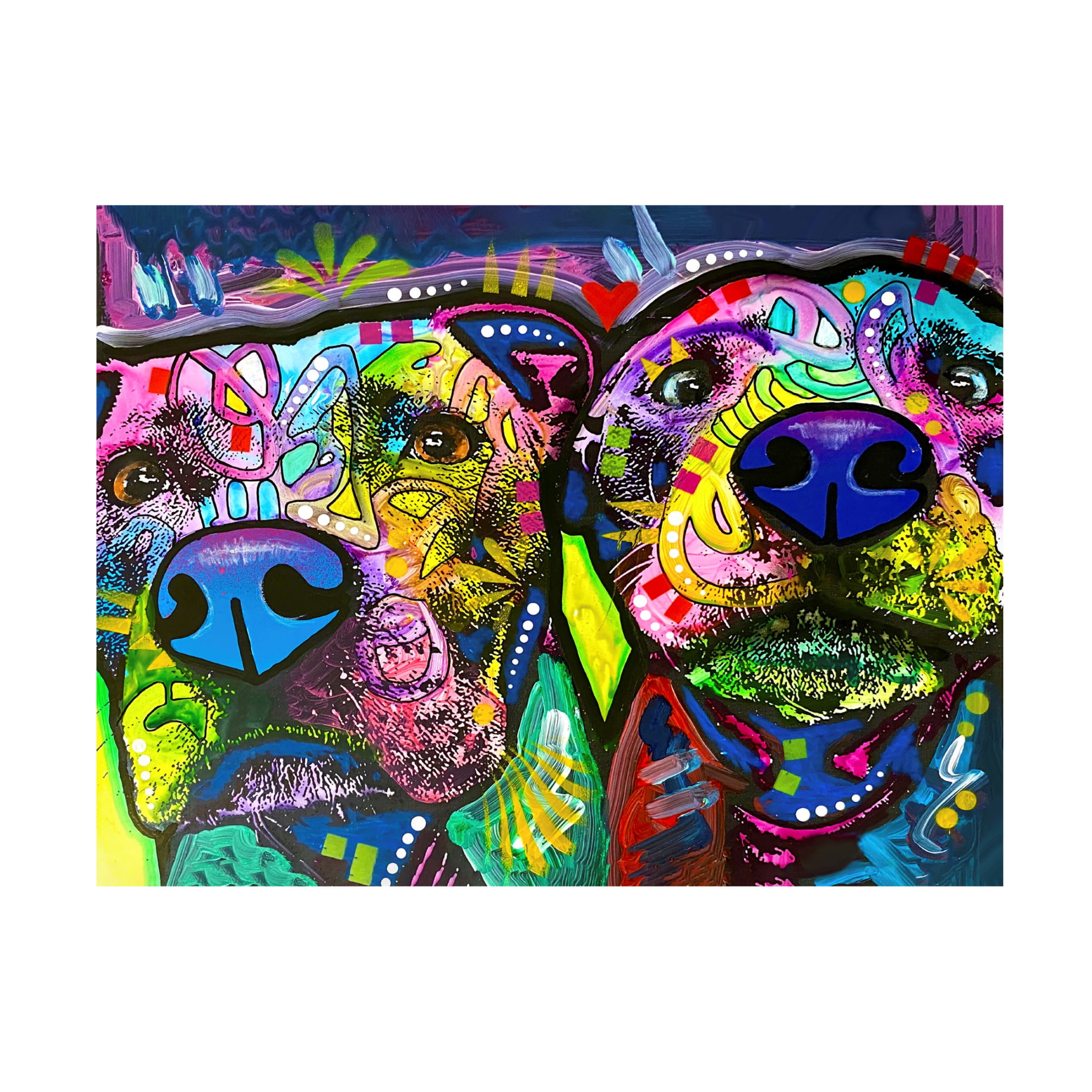 Canvas Wall Art - Dean Russo 'Double Trouble' Wall Art for Living Room, Bedroom, or Office Décor by Trademark Fine Art - 19 x 14 Inches