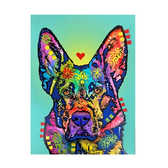 Canvas Wall Art - Dean Russo- Exclusive 'All In' Wall Art for Living Room, Bedroom, or Office Décor by Trademark Fine Art - 14 x 19 Inches