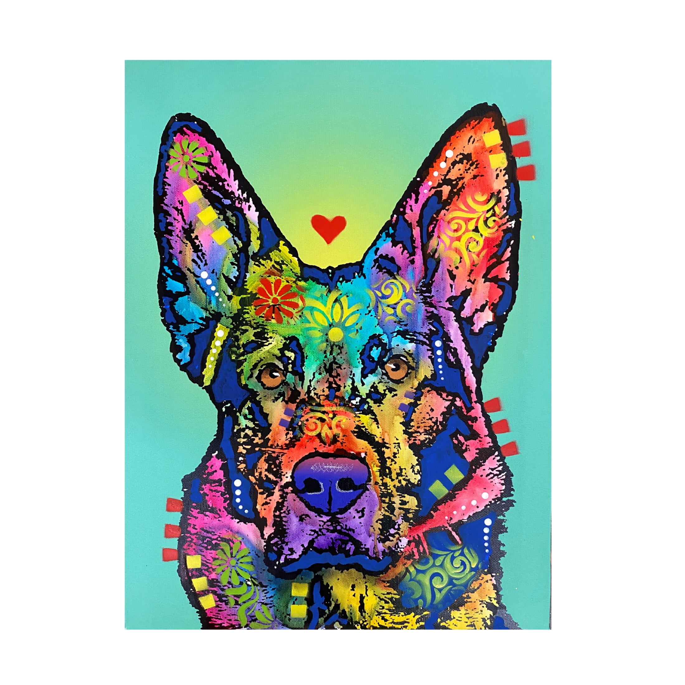 Canvas Wall Art - Dean Russo- Exclusive 'All In' Wall Art for Living Room, Bedroom, or Office Décor by Trademark Fine Art - 24 x 32 Inches