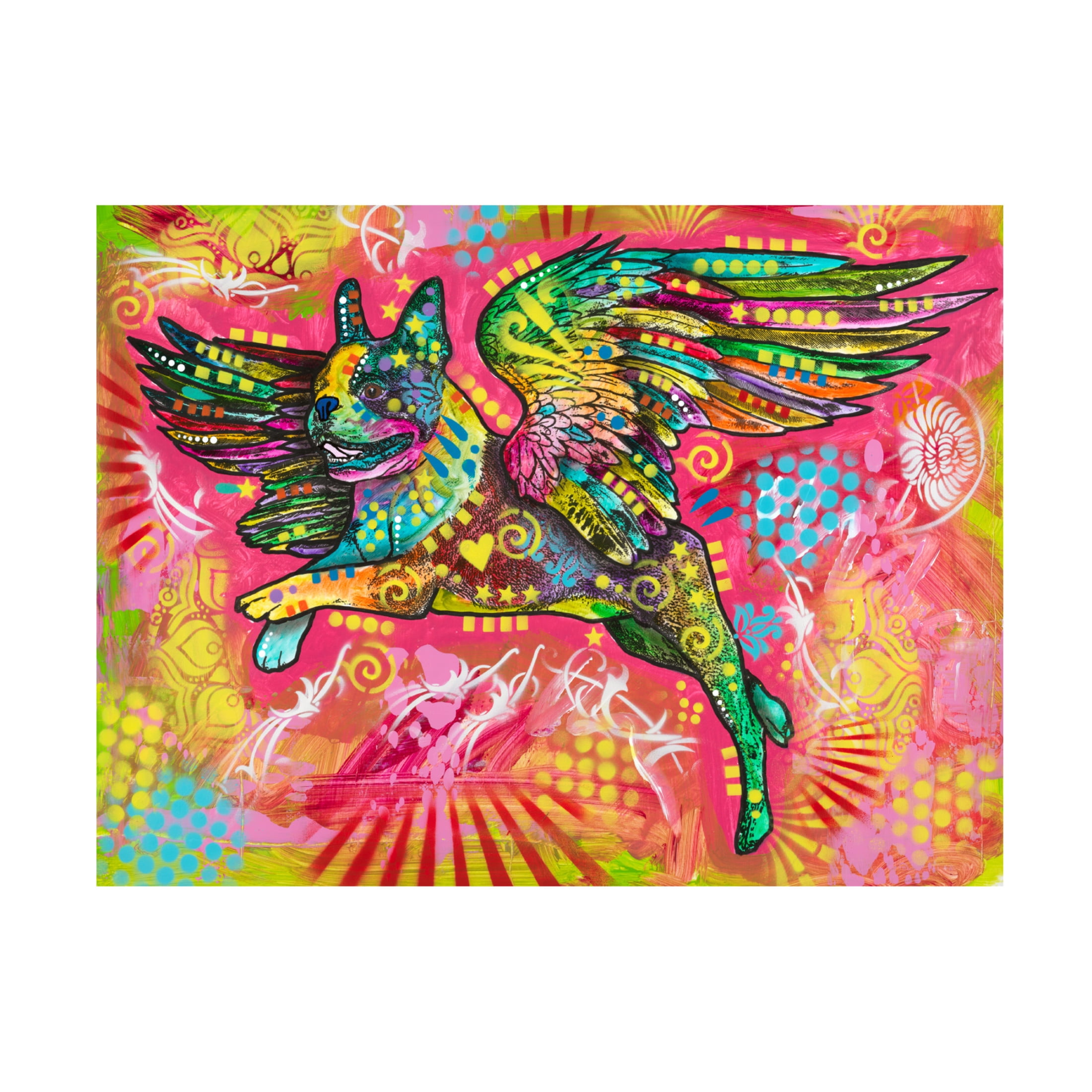 Canvas Wall Art - Dean Russo- Exclusive 'Boston Sphinx' Wall Art for Living Room, Bedroom, or Office Décor by Trademark Fine Art - 47 x 35 Inches