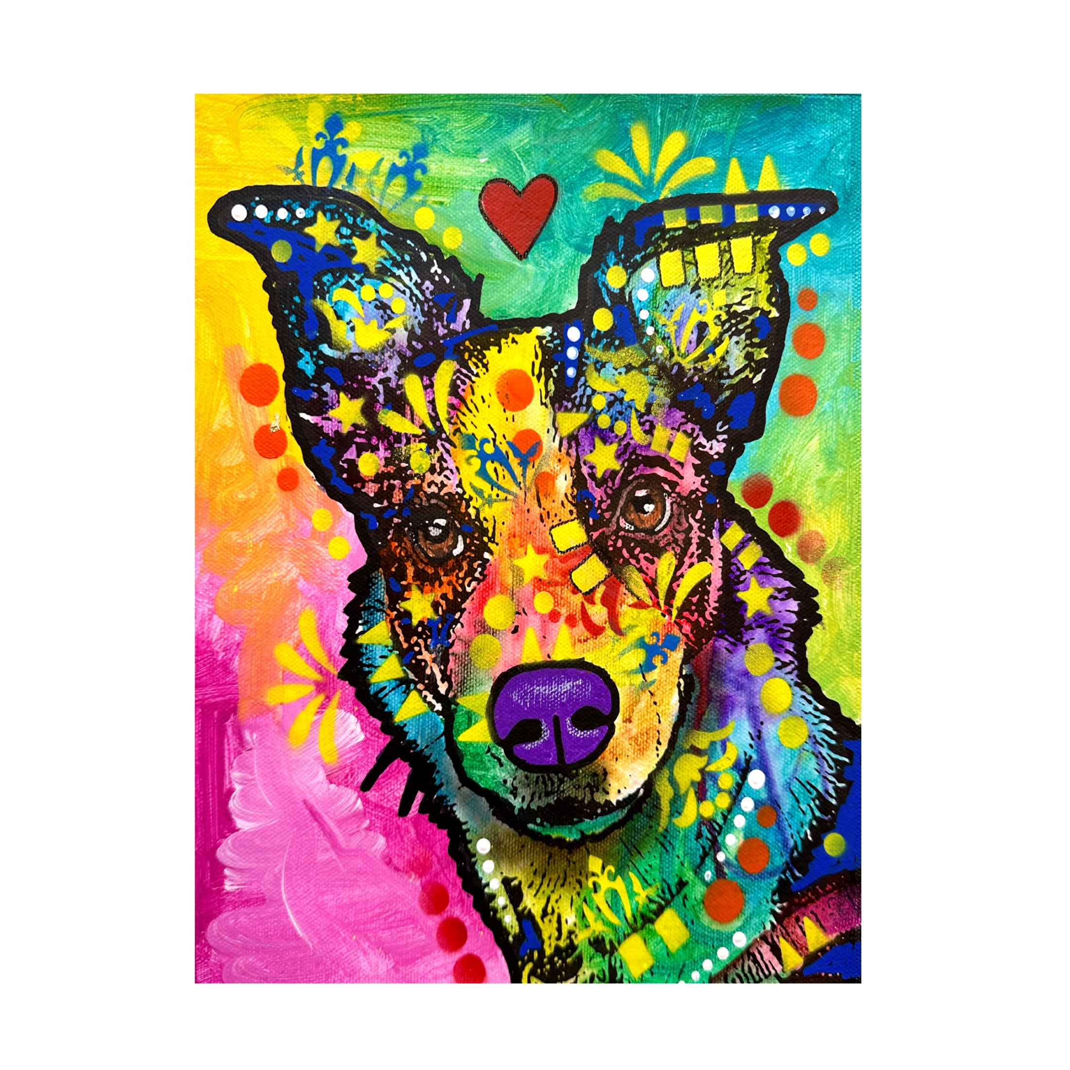 Canvas Wall Art - Dean Russo- Exclusive 'Heard' Wall Art for Living Room, Bedroom, or Office Décor by Trademark Fine Art - 14 x 19 Inches