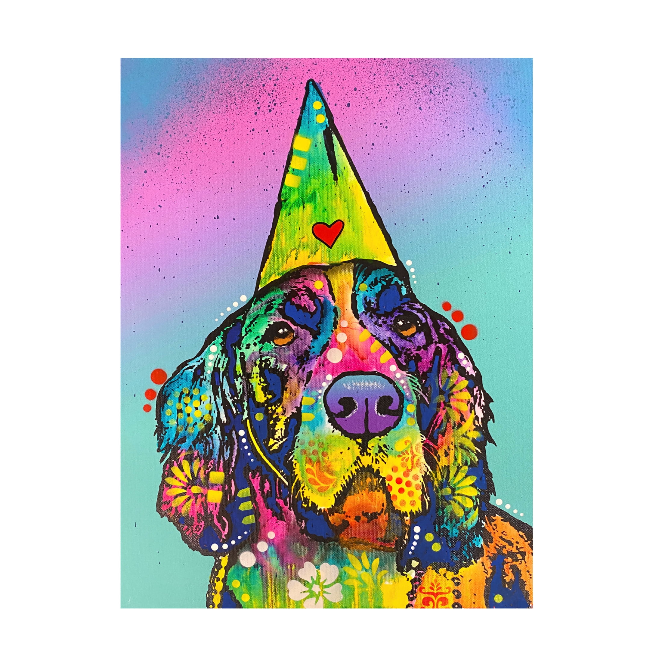 Canvas Wall Art - Dean Russo- Exclusive 'Its My Party' Wall Art for Living Room, Bedroom, or Office Décor by Trademark Fine Art - 14 x 19 Inches