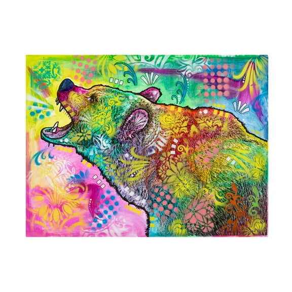 Canvas Wall Art - Dean Russo- Exclusive 'Primal Roar' Wall Art for Living Room, Bedroom, or Office Décor by Trademark Fine Art - 19 x 14 Inches