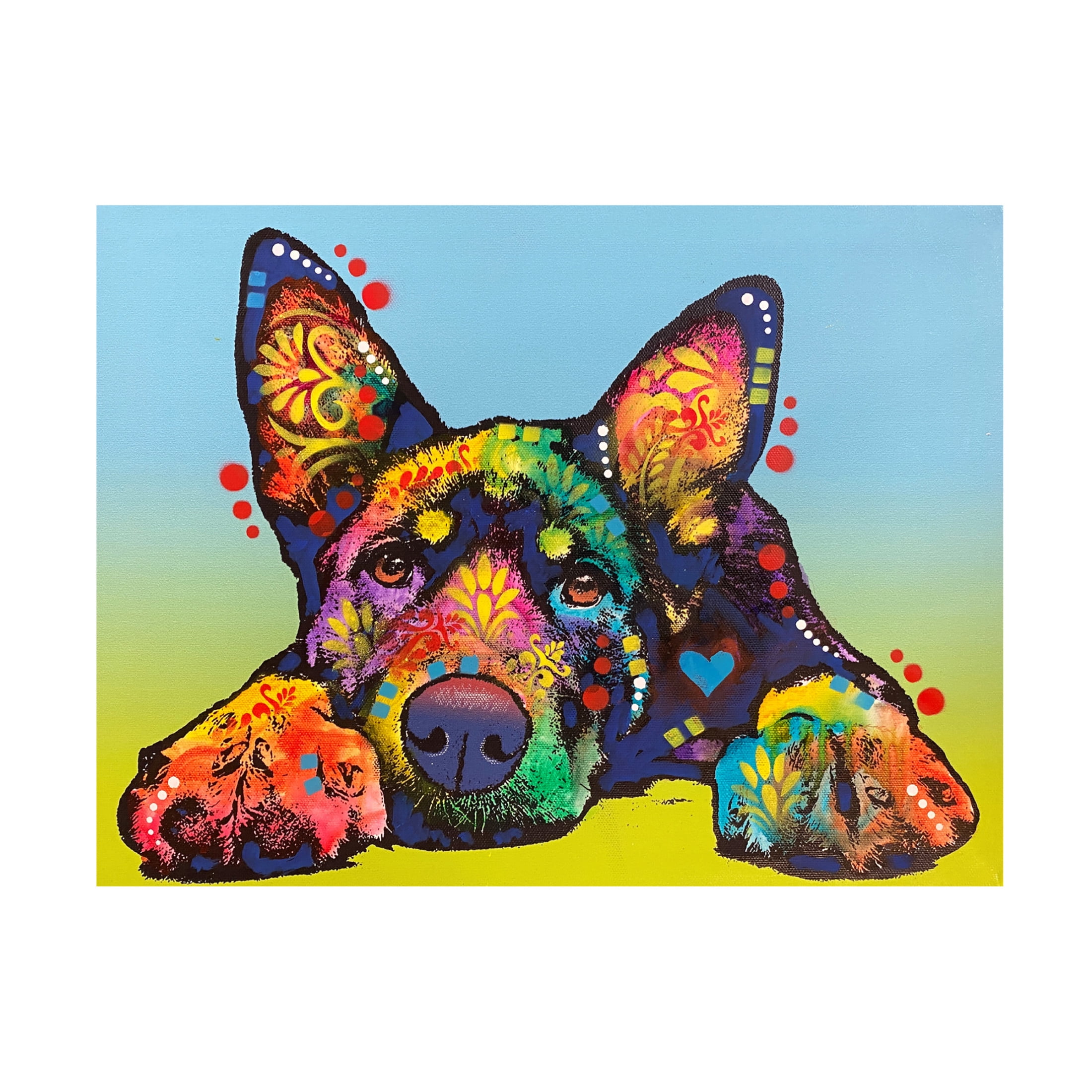 Canvas Wall Art - Dean Russo- Exclusive 'Right There' Wall Art for Living Room, Bedroom, or Office Décor by Trademark Fine Art - 32 x 24 Inches