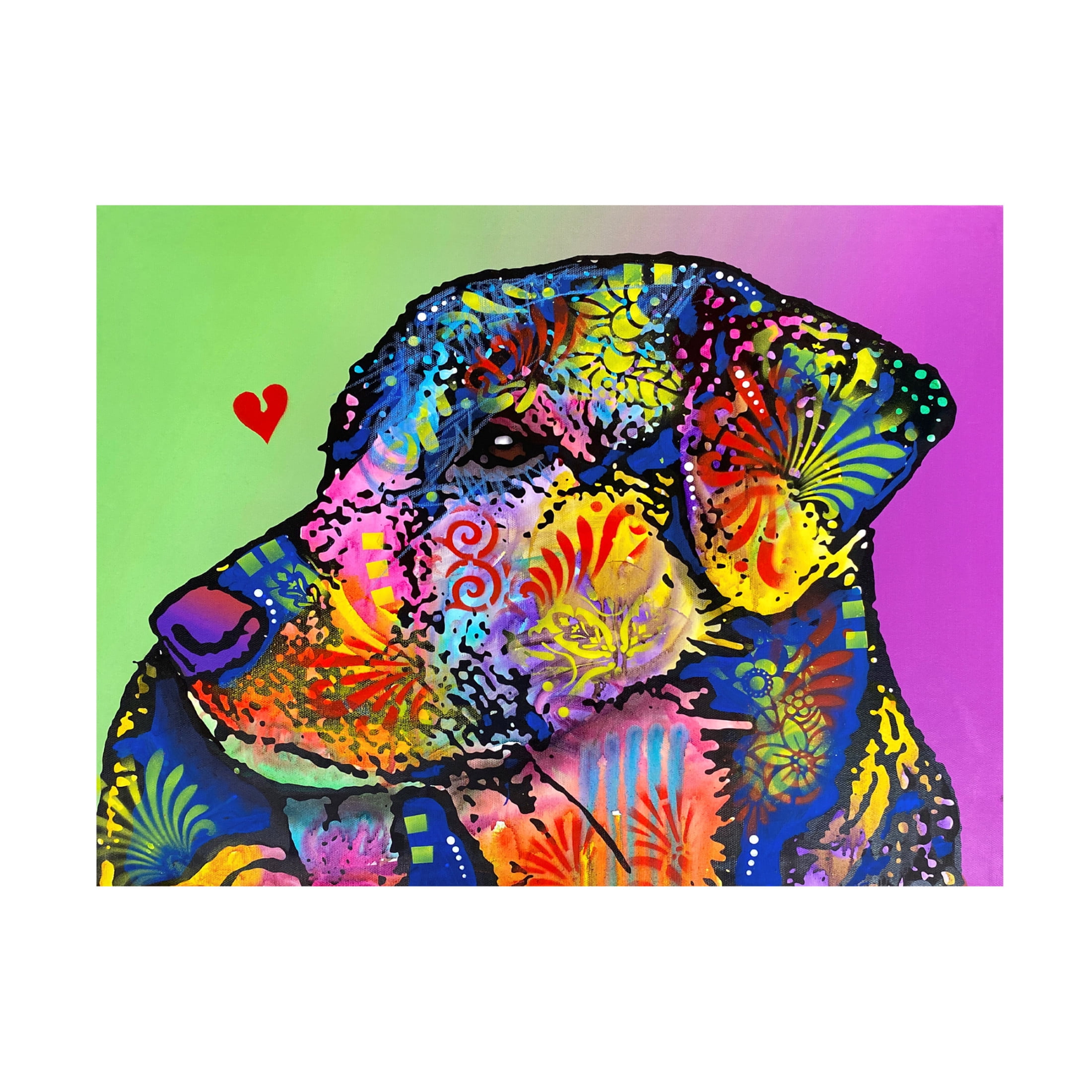 Canvas Wall Art - Dean Russo- Exclusive 'Self Portrait' Wall Art for Living Room, Bedroom, or Office Décor by Trademark Fine Art - 47 x 35 Inches