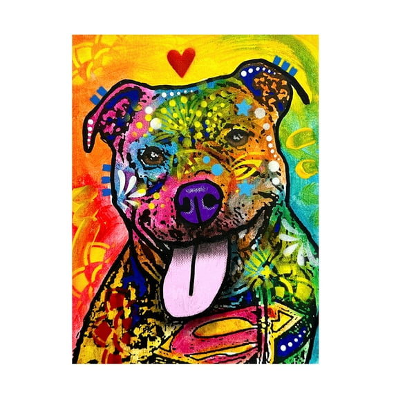 Canvas Wall Art - Dean Russo- Exclusive 'Smilin' Wall Art for Living Room, Bedroom, or Office Décor by Trademark Fine Art - 35 x 47 Inches