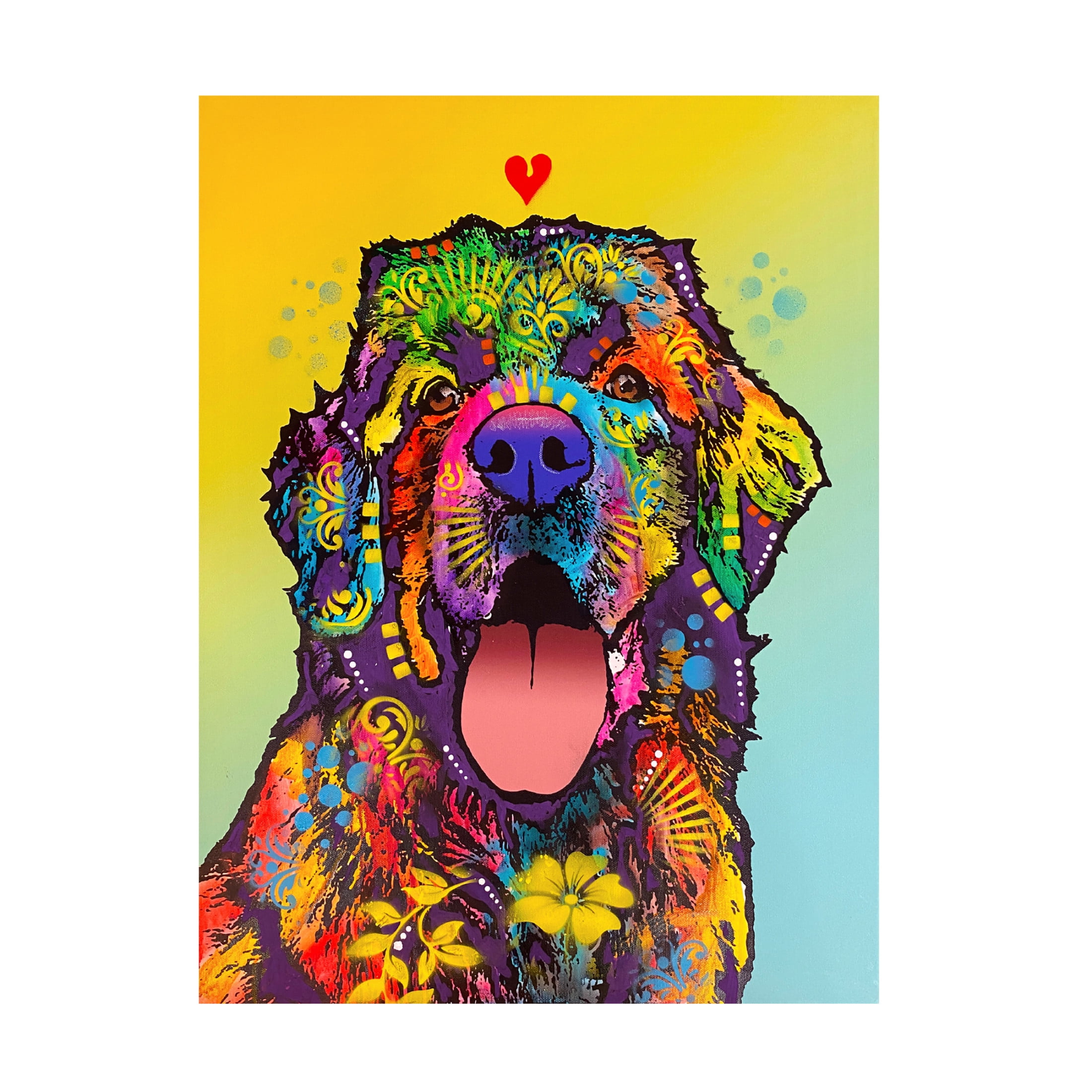 Canvas Wall Art - Dean Russo- Exclusive 'Tell Tale Heart' Wall Art for Living Room, Bedroom, or Office Décor by Trademark Fine Art - 35 x 47 Inches