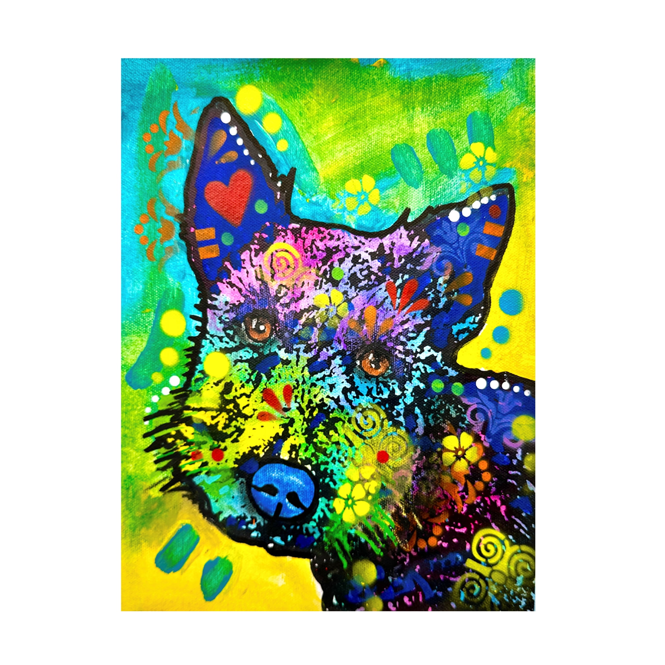 Canvas Wall Art - Dean Russo- Exclusive 'Tilted' Wall Art for Living Room, Bedroom, or Office Décor by Trademark Fine Art - 14 x 19 Inches