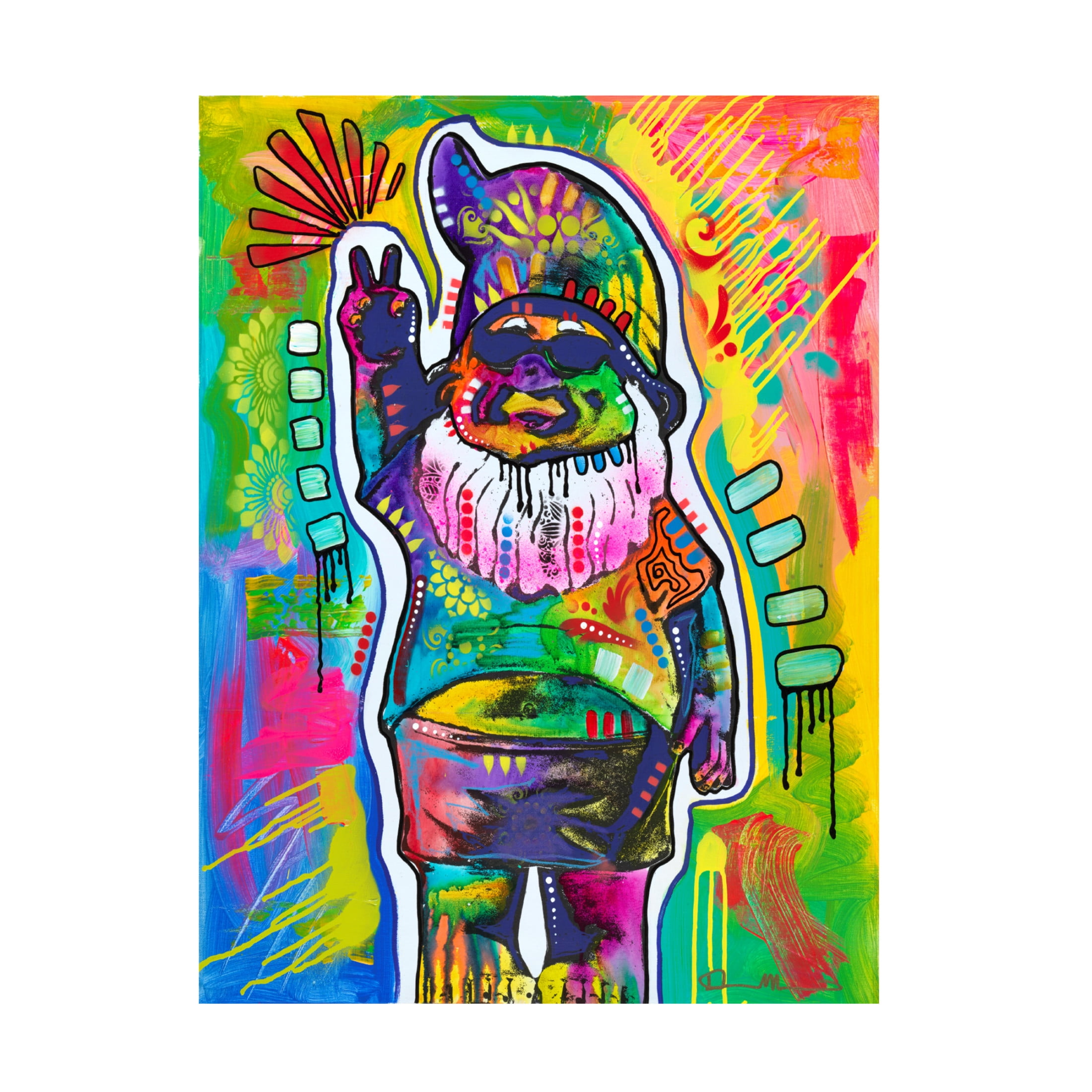 Canvas Wall Art - Dean Russo 'Gnome' Wall Art for Living Room, Bedroom, or Office Décor by Trademark Fine Art - 14 x 19 Inches