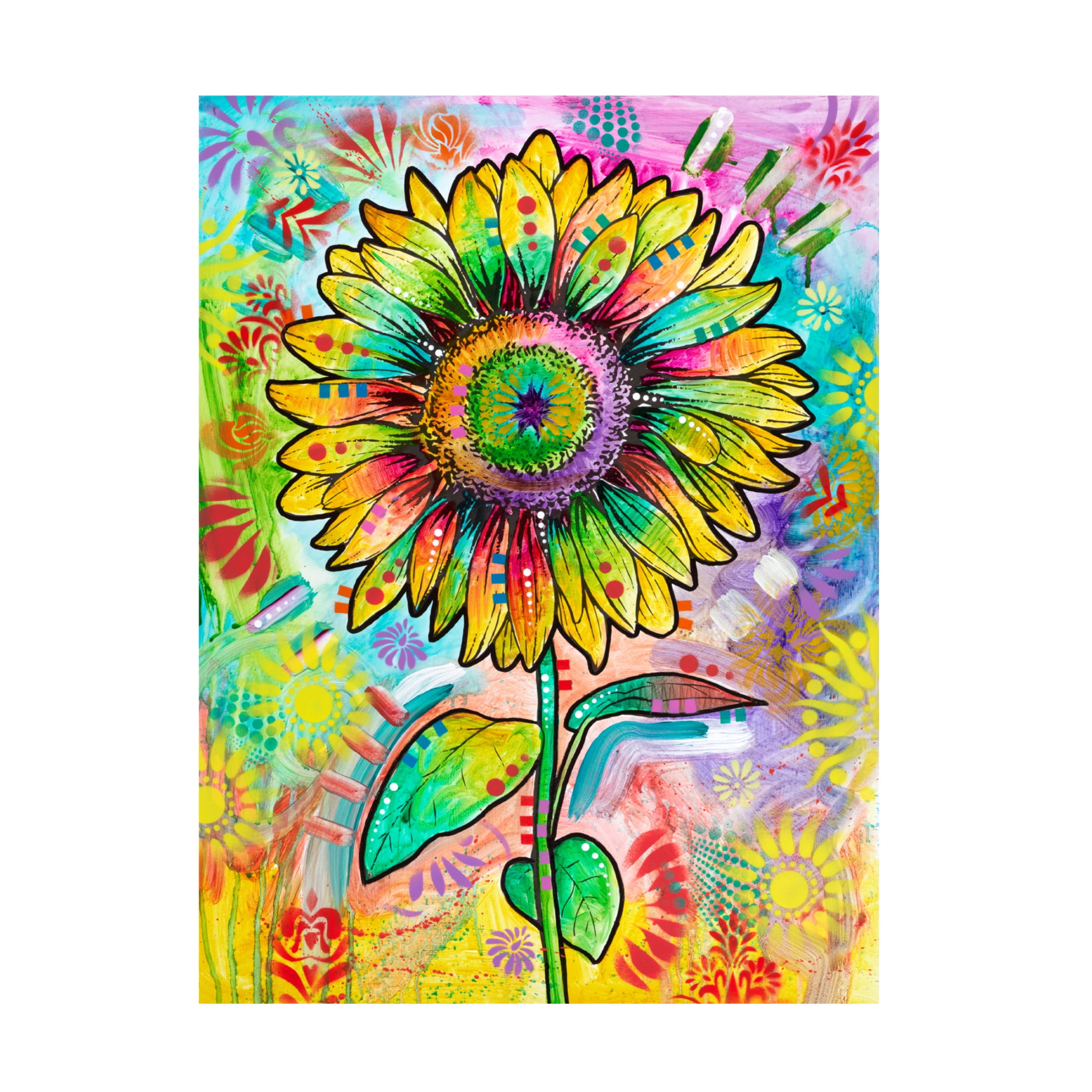 Canvas Wall Art - Dean Russo 'Growing Summer Tall' Wall Art for Living Room, Bedroom, or Office Décor by Trademark Fine Art - 14 x 19 Inches
