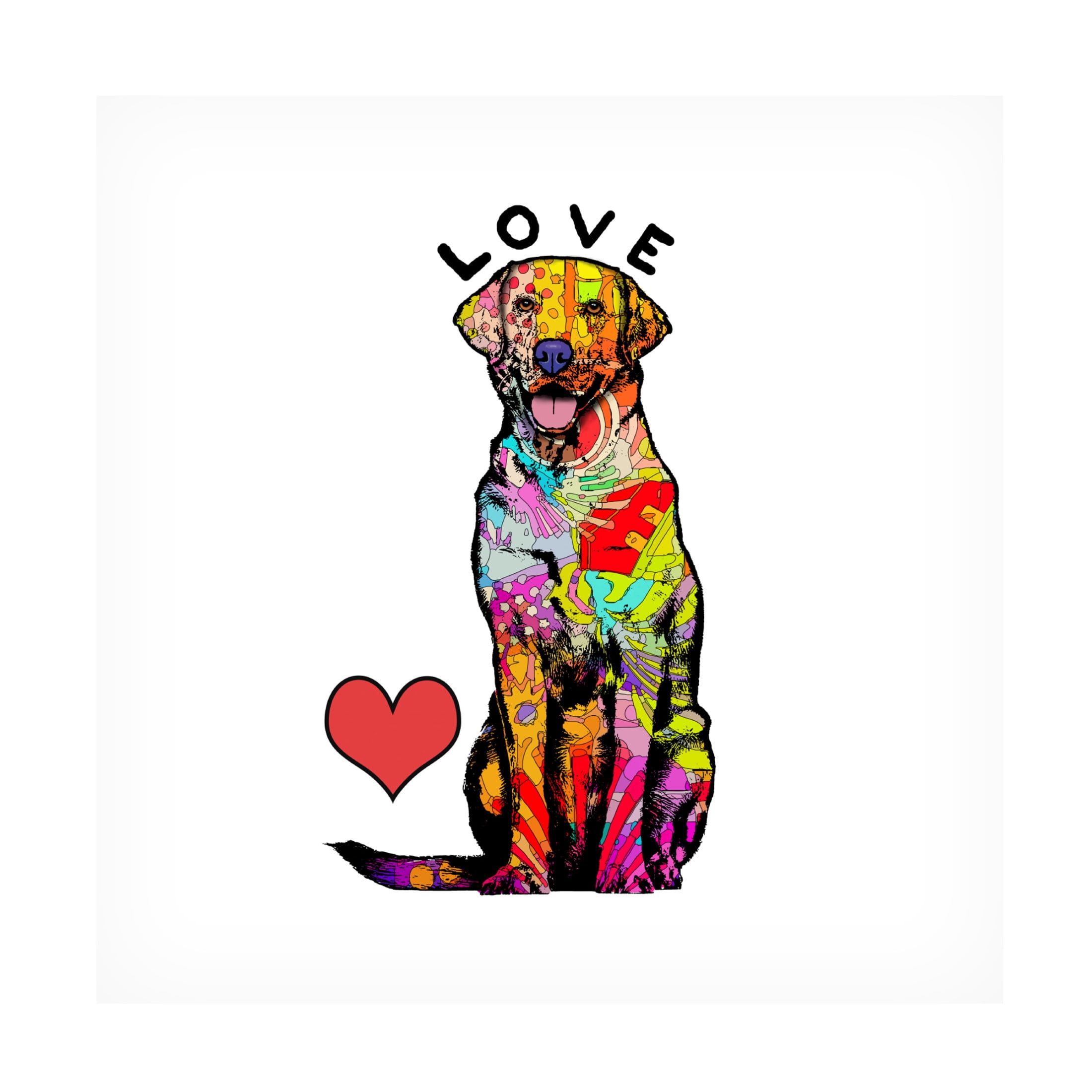Canvas Wall Art - Dean Russo 'Heart Labs' Wall Art for Living Room, Bedroom, or Office Décor by Trademark Fine Art - 18 x 18 Inches