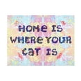 thumbnail image 1 of Canvas Wall Art - Dean Russo 'Home Is Where Your Cat Is' Wall Art for Living Room, Bedroom, or Office Décor by Trademark Fine Art - 32 x 24 Inches, 1 of 4