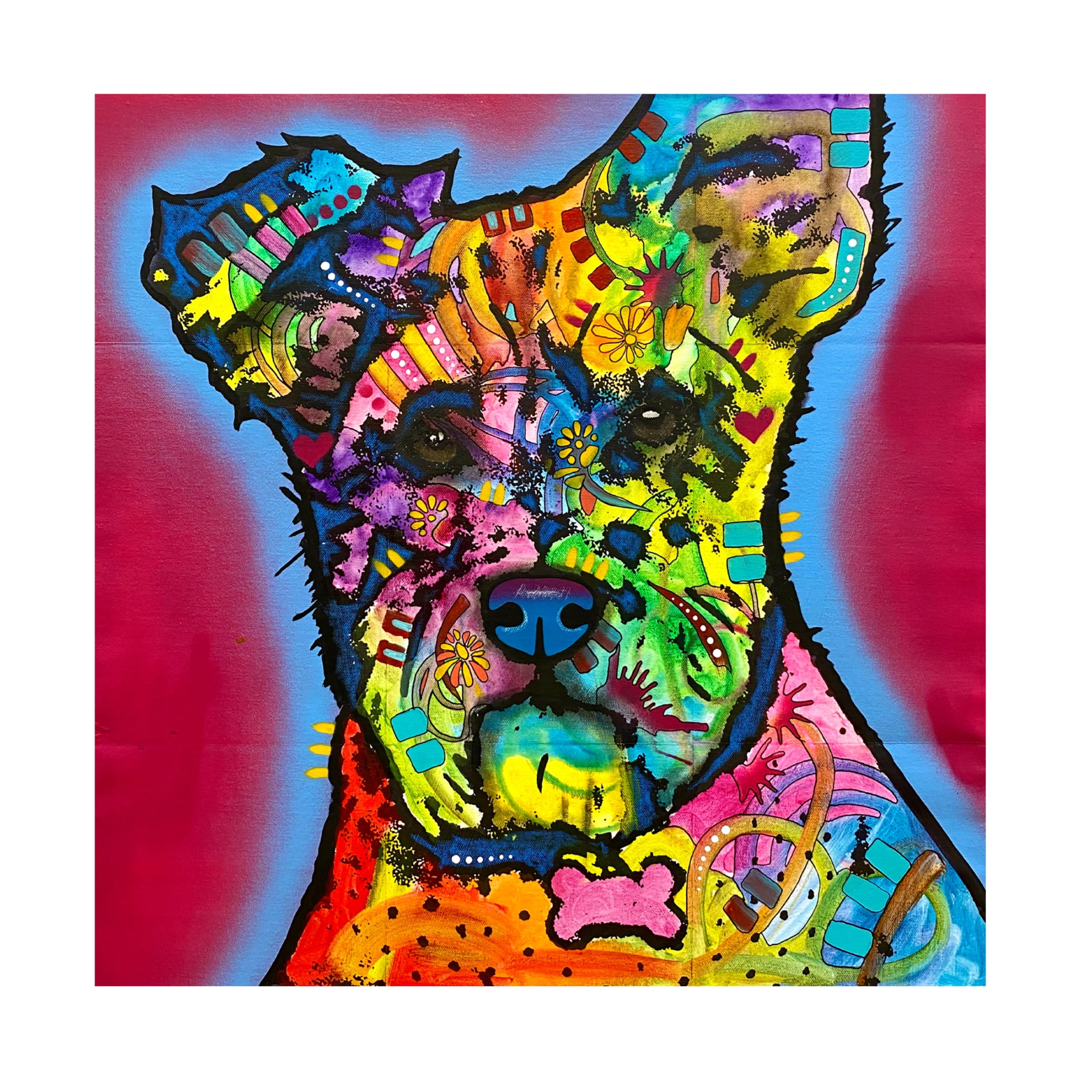 Canvas Wall Art - Dean Russo 'I Heard What You Said' Wall Art for Living Room, Bedroom, or Office Décor by Trademark Fine Art - 35 x 35 Inches