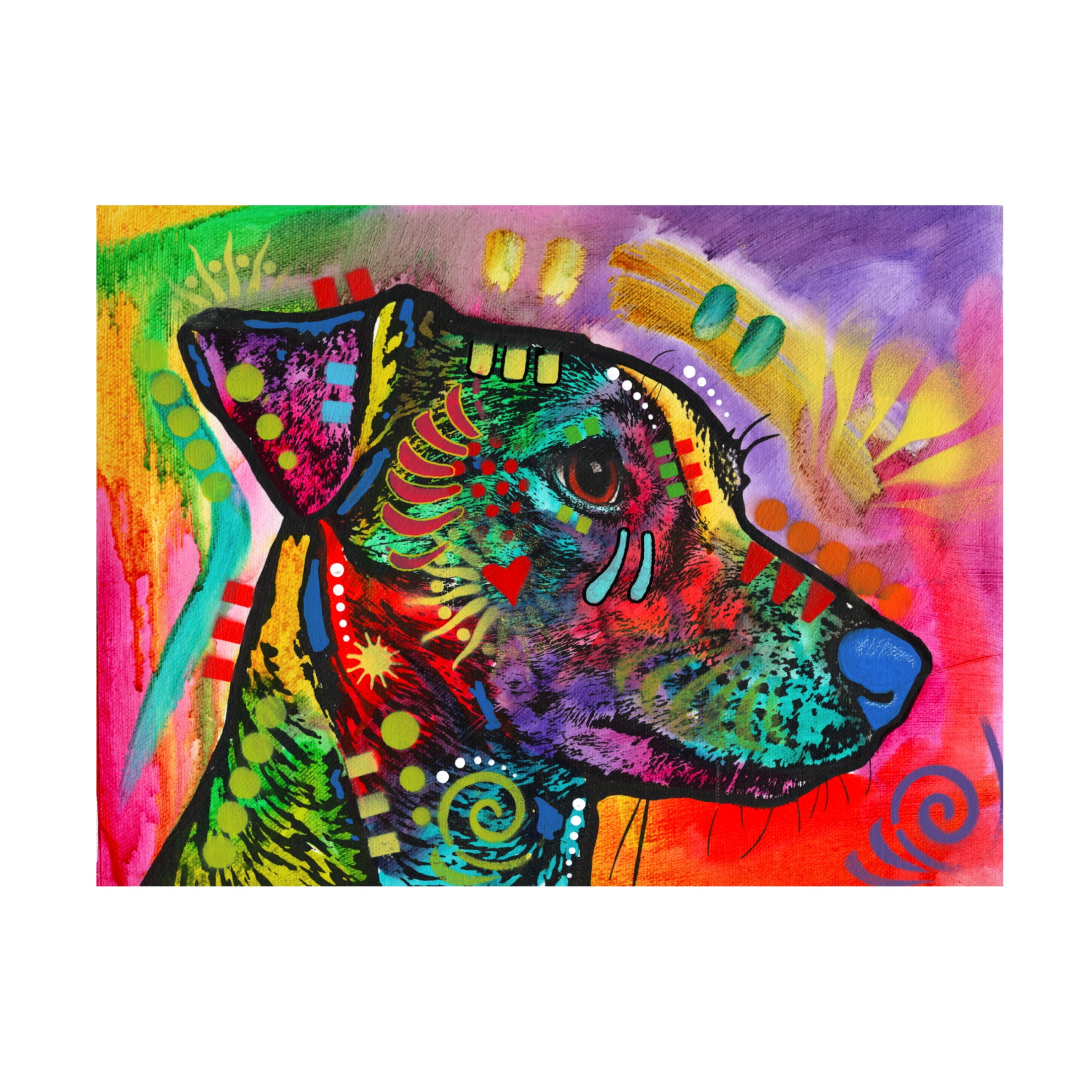 Canvas Wall Art - Dean Russo 'I Just Want All The Love' Wall Art for Living Room, Bedroom, or Office Décor by Trademark Fine Art - 24 x 18 Inches