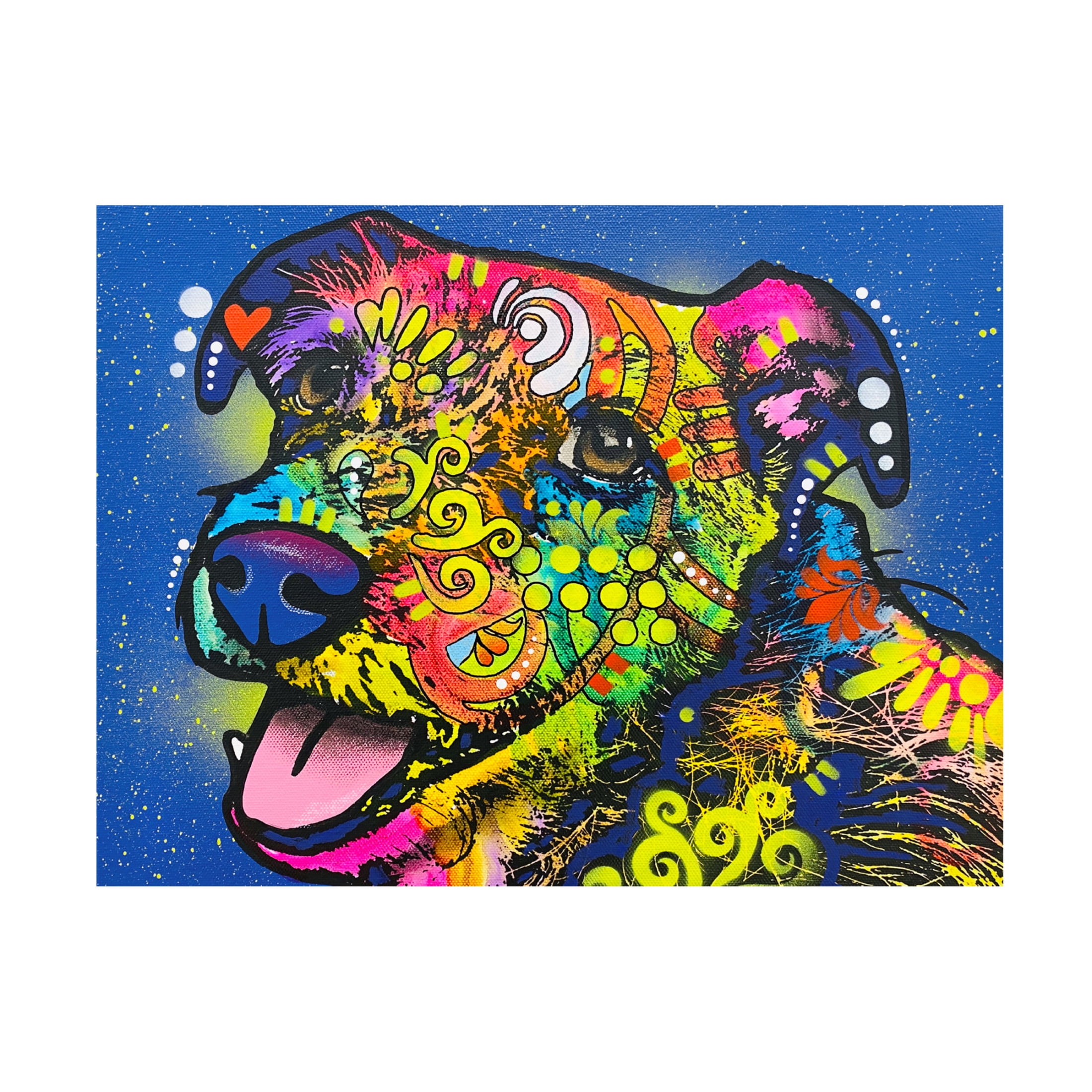 Canvas Wall Art - Dean Russo 'I Wuv You' Wall Art for Living Room, Bedroom, or Office Décor by Trademark Fine Art - 19 x 14 Inches
