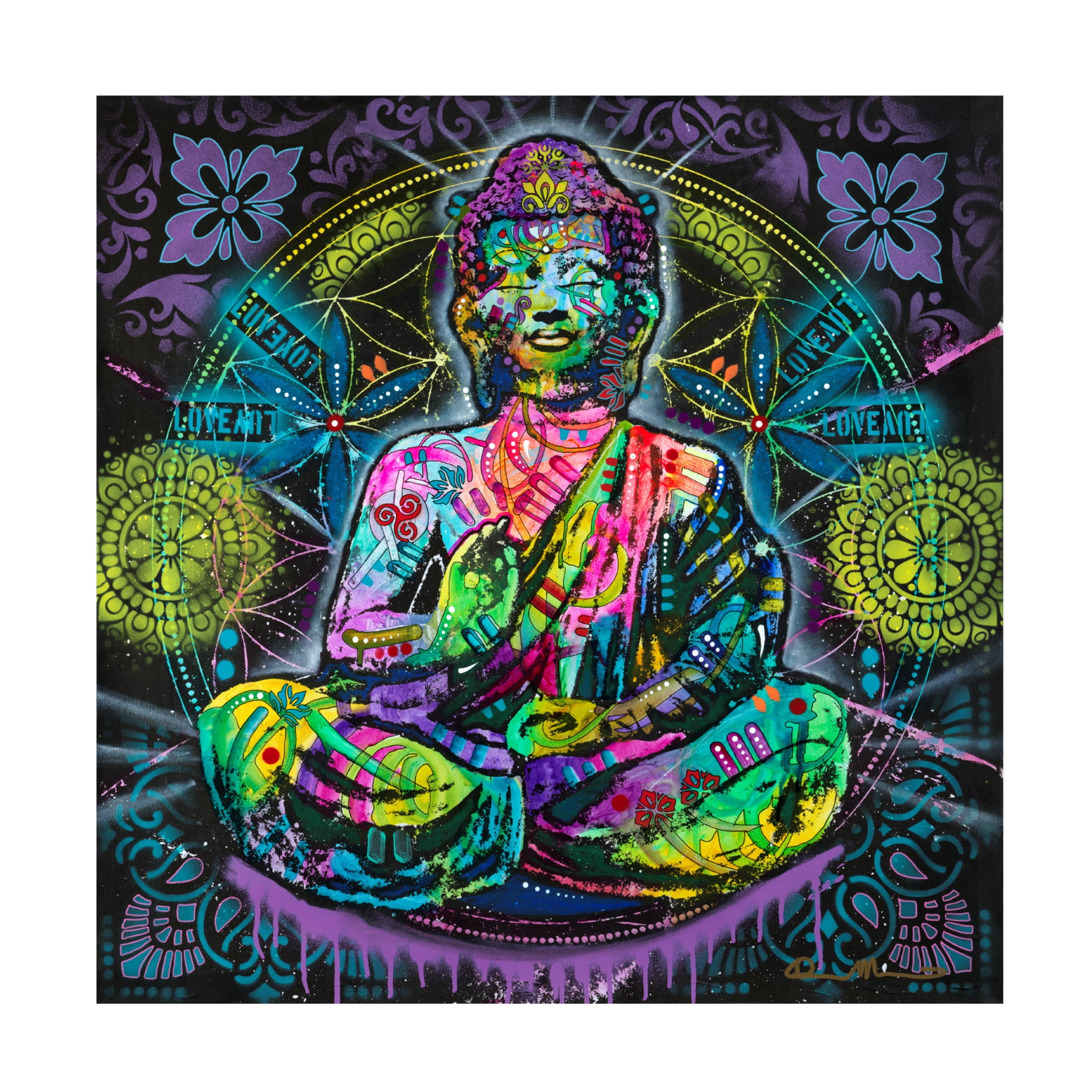 Canvas Wall Art - Dean Russo 'Infinite Love' Wall Art for Living Room, Bedroom, or Office Décor by Trademark Fine Art - 14 x 14 Inches