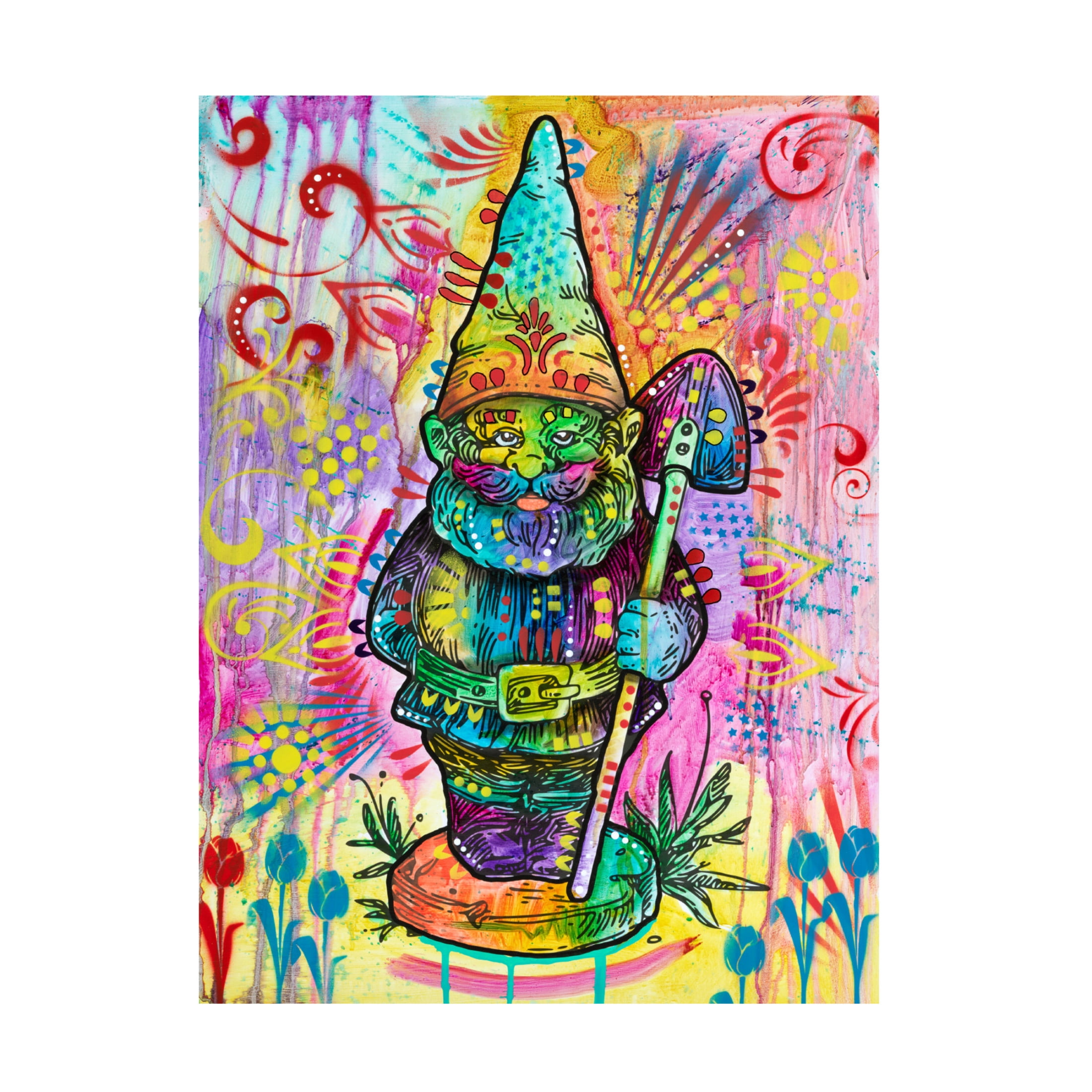Canvas Wall Art - Dean Russo 'Jeremy the Groundskeeper' Wall Art for Living Room, Bedroom, or Office Décor by Trademark Fine Art - 24 x 32 Inches