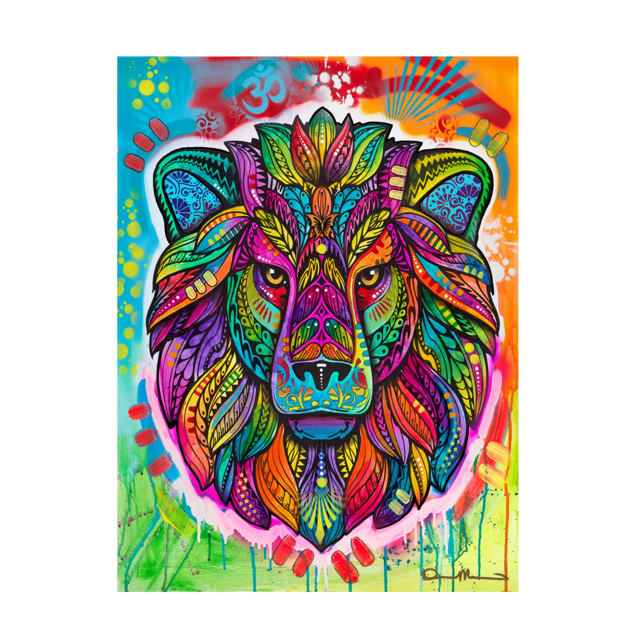 Canvas Wall Art - Dean Russo 'Lion' Wall Art for Living Room, Bedroom, or Office Décor by Trademark Fine Art - 14 x 19 Inches