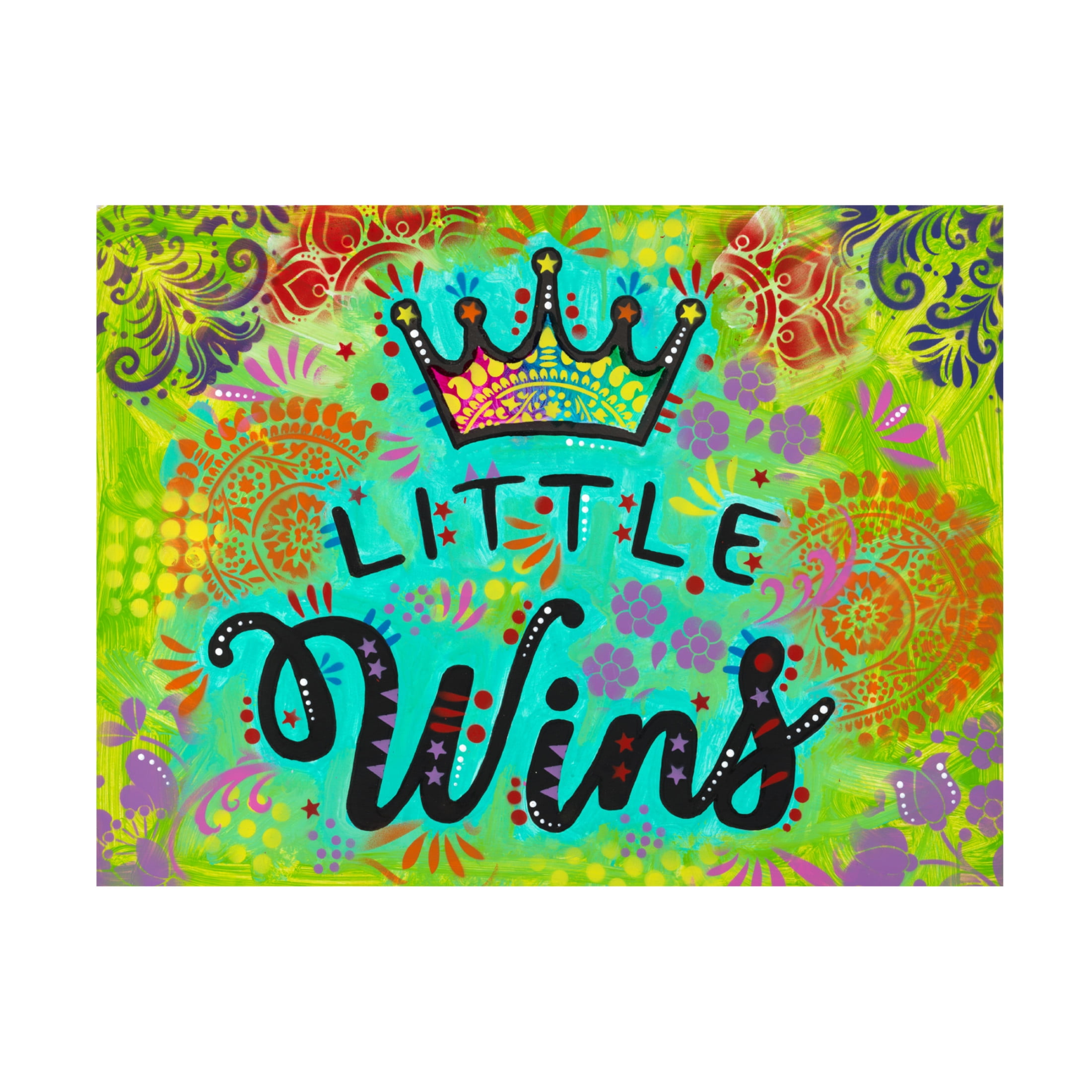 Canvas Wall Art - Dean Russo 'Little Wins' Wall Art for Living Room, Bedroom, or Office Décor by Trademark Fine Art - 19 x 14 Inches