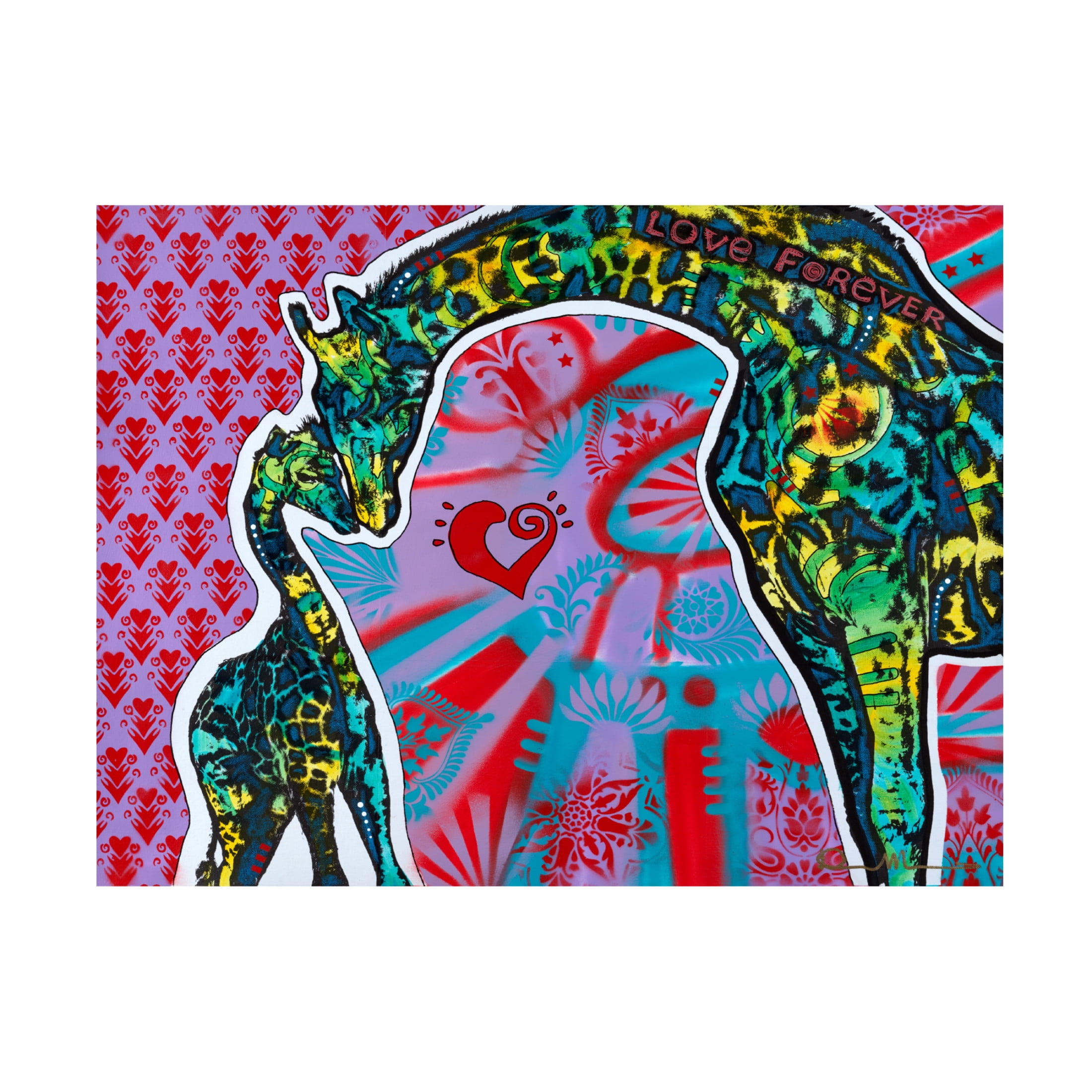 Canvas Wall Art - Dean Russo 'Love Forever' Wall Art for Living Room, Bedroom, or Office Décor by Trademark Fine Art - 24 x 18 Inches