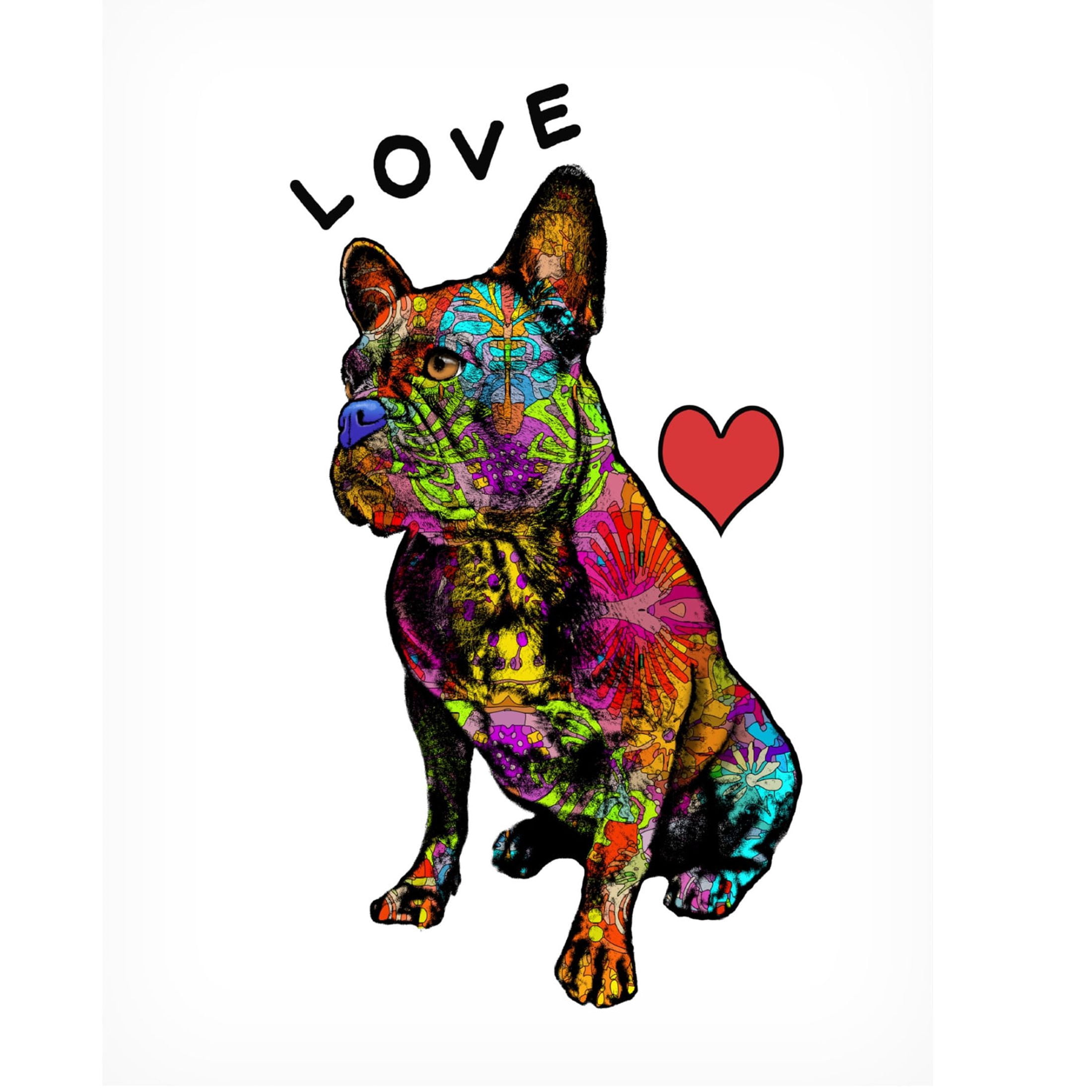 Canvas Wall Art - Dean Russo 'Love French' Wall Art for Living Room, Bedroom, or Office Décor by Trademark Fine Art - 14 x 19 Inches