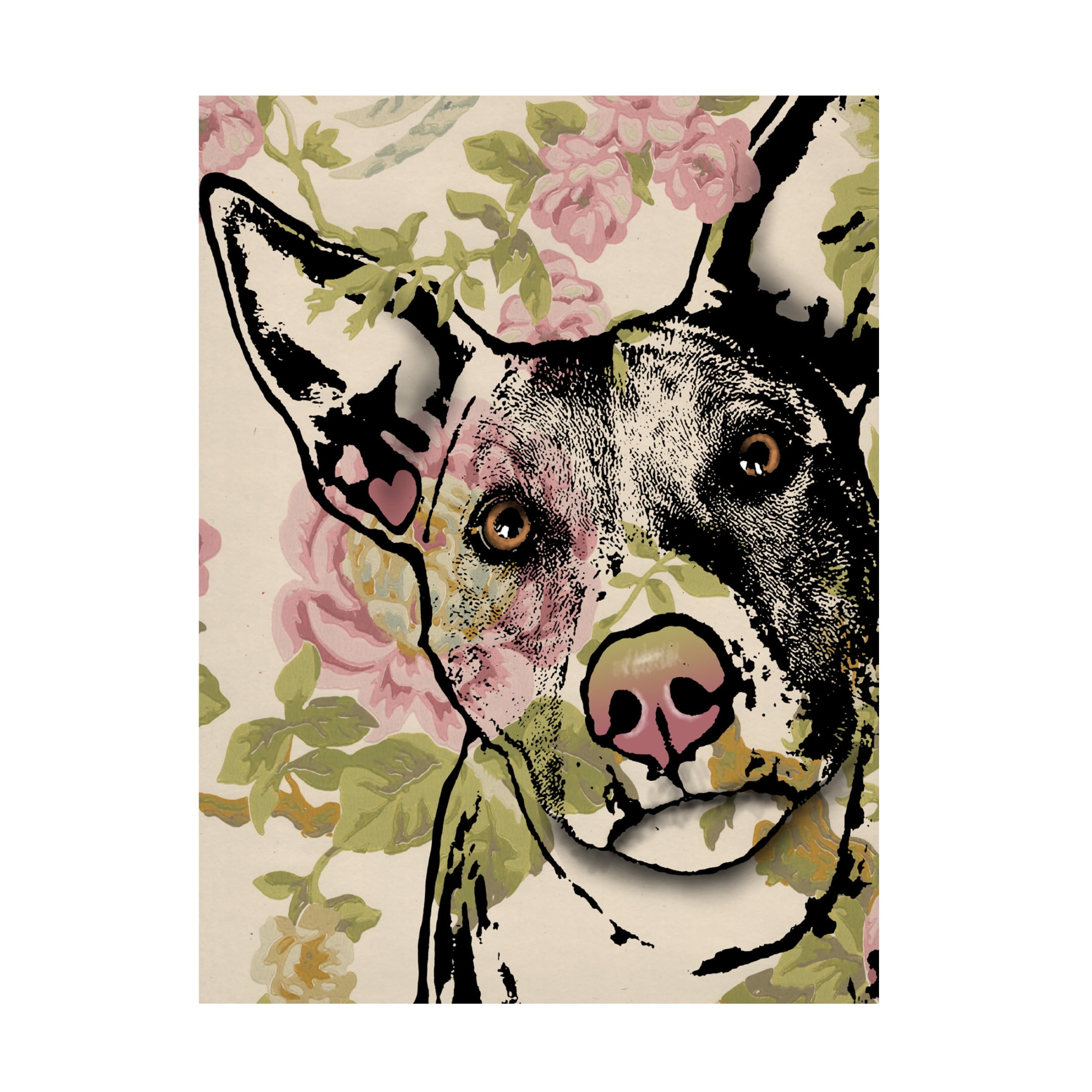 Canvas Wall Art - Dean Russo 'Love Grows' Wall Art for Living Room, Bedroom, or Office Décor by Trademark Fine Art - 35 x 47 Inches