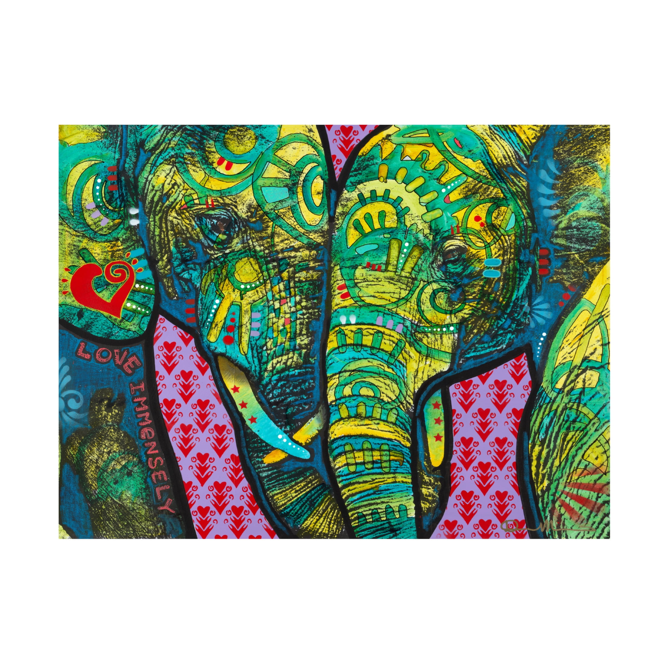 Canvas Wall Art - Dean Russo 'Love Immensely' Wall Art for Living Room, Bedroom, or Office Décor by Trademark Fine Art - 19 x 14 Inches