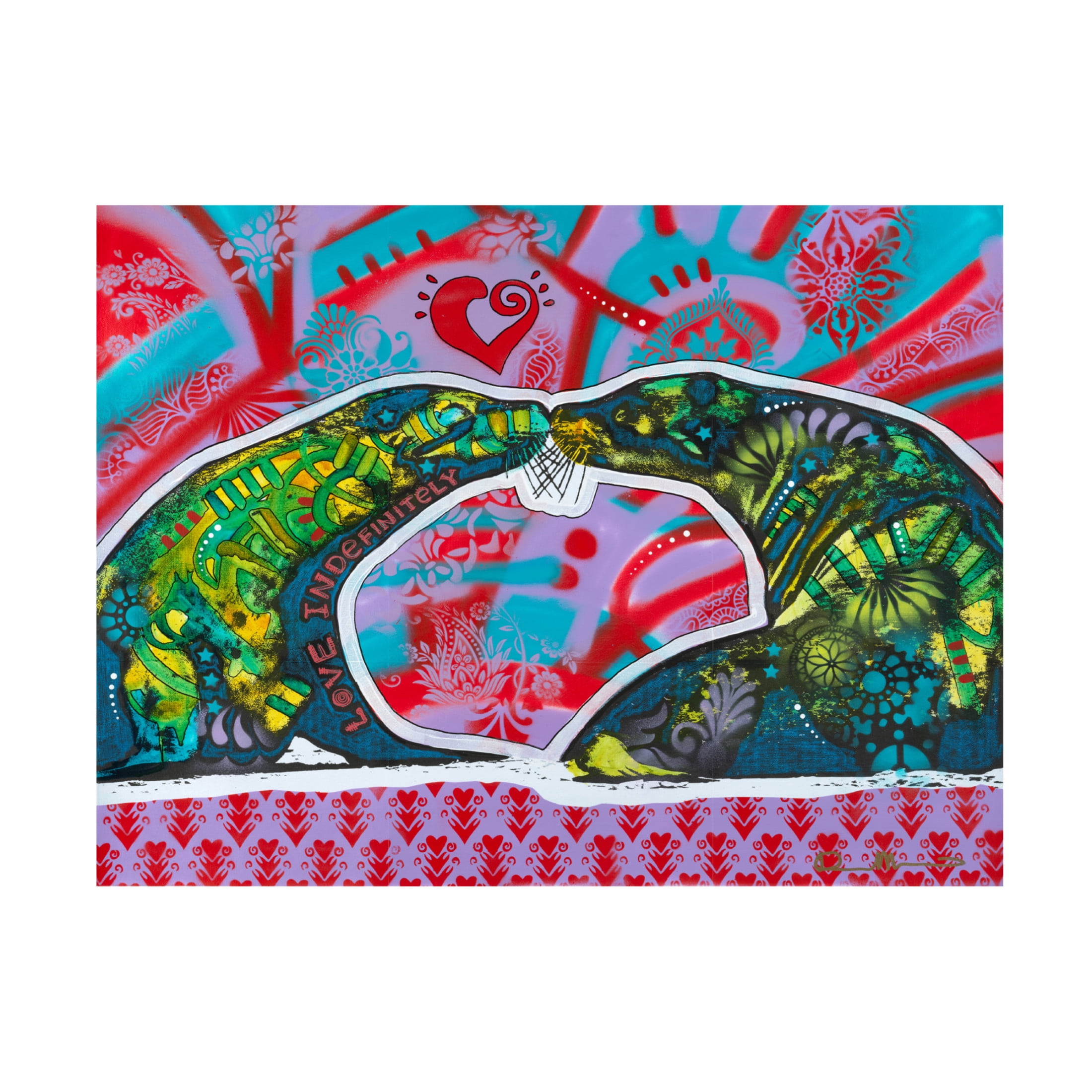 Canvas Wall Art - Dean Russo 'Love Indefinitely' Wall Art for Living Room, Bedroom, or Office Décor by Trademark Fine Art - 32 x 24 Inches