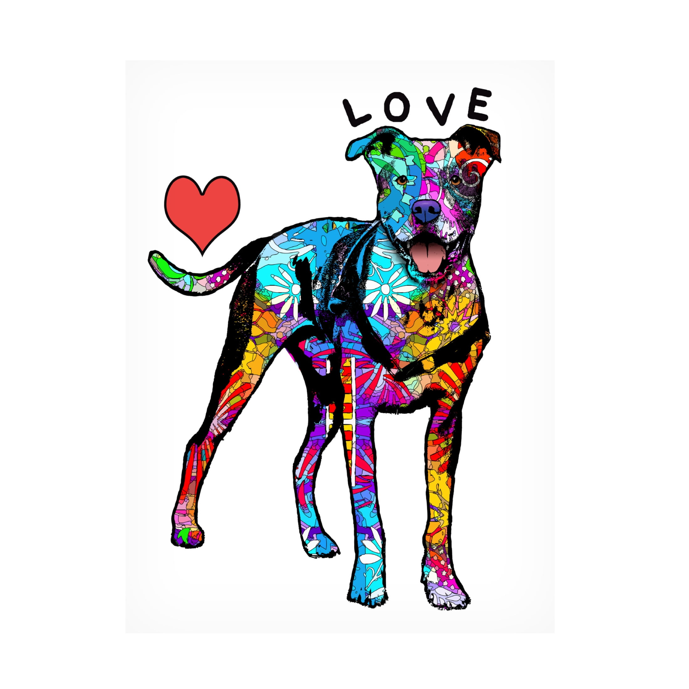 Canvas Wall Art - Dean Russo 'Love Pit' Wall Art for Living Room, Bedroom, or Office Décor by Trademark Fine Art - 18 x 24 Inches