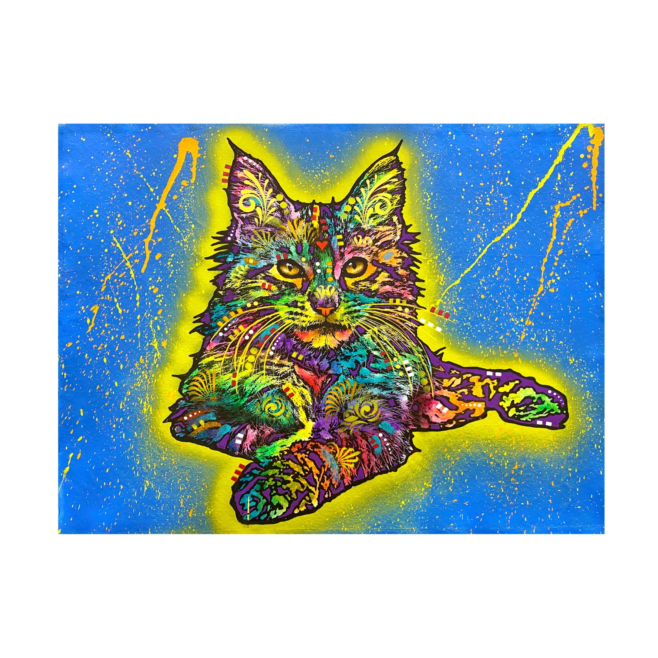 Canvas Wall Art - Dean Russo 'Maine Coon 2' Wall Art for Living Room, Bedroom, or Office Décor by Trademark Fine Art - 24 x 18 Inches