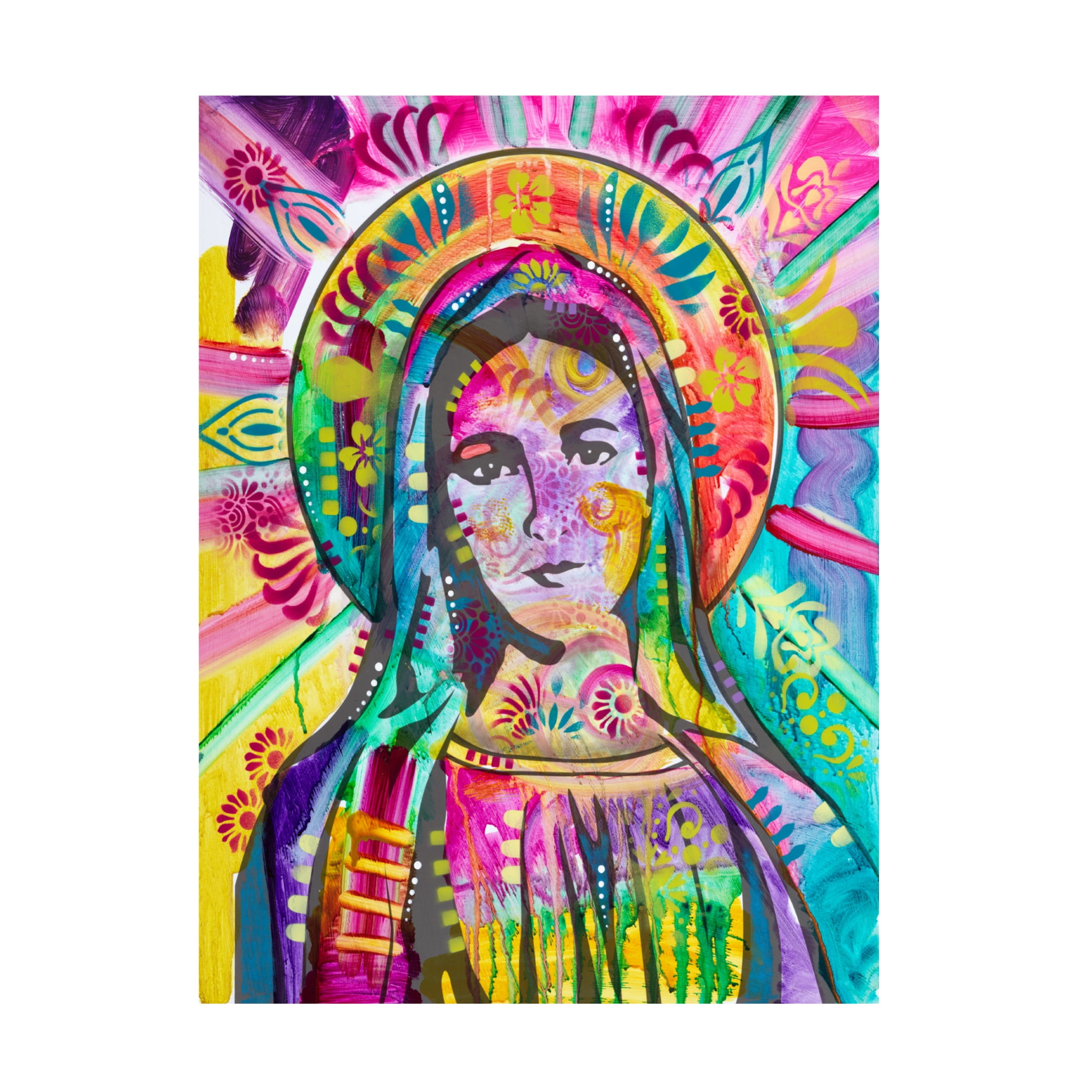 Canvas Wall Art - Dean Russo 'Mother Mary' Wall Art for Living Room, Bedroom, or Office Décor by Trademark Fine Art - 24 x 32 Inches