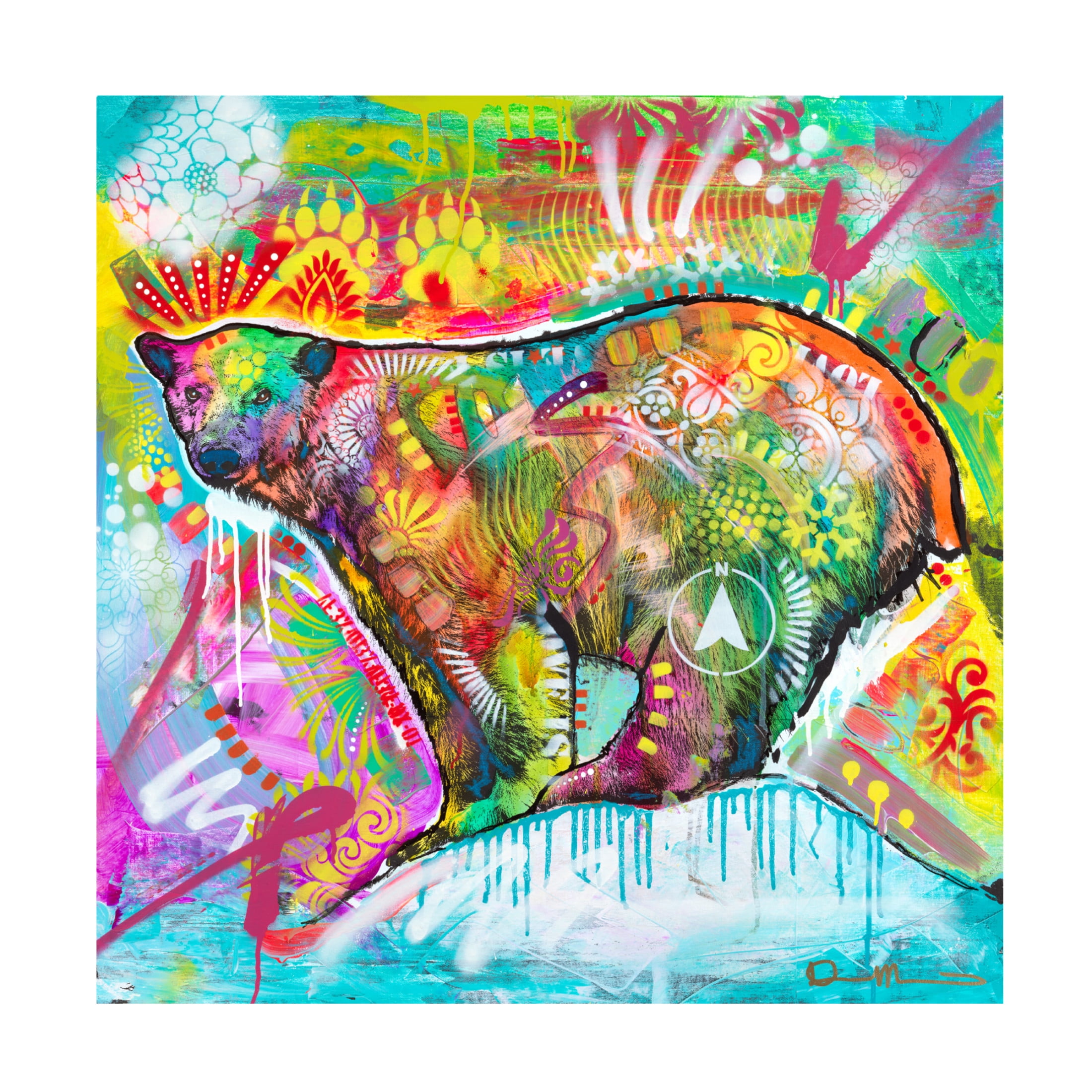 Canvas Wall Art - Dean Russo 'Polar Bear 1' Wall Art for Living Room, Bedroom, or Office Décor by Trademark Fine Art - 24 x 24 Inches