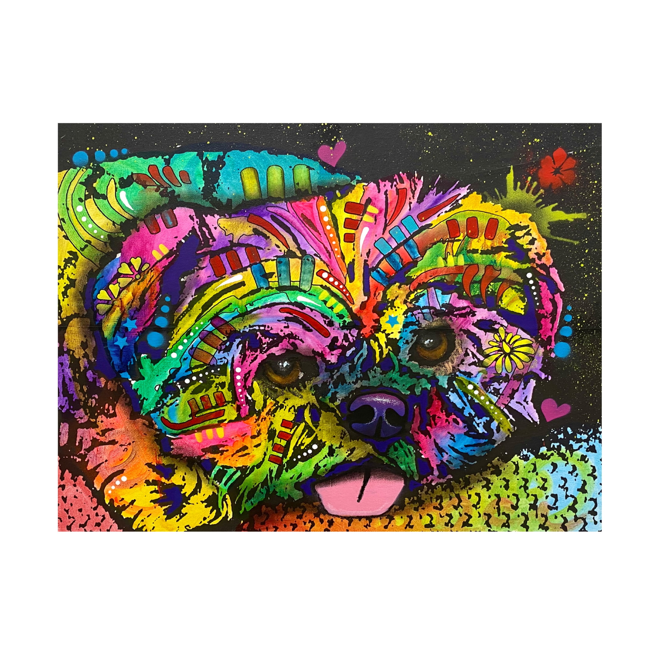 Canvas Wall Art - Dean Russo 'Pooped Pupper' Wall Art for Living Room, Bedroom, or Office Décor by Trademark Fine Art - 19 x 14 Inches