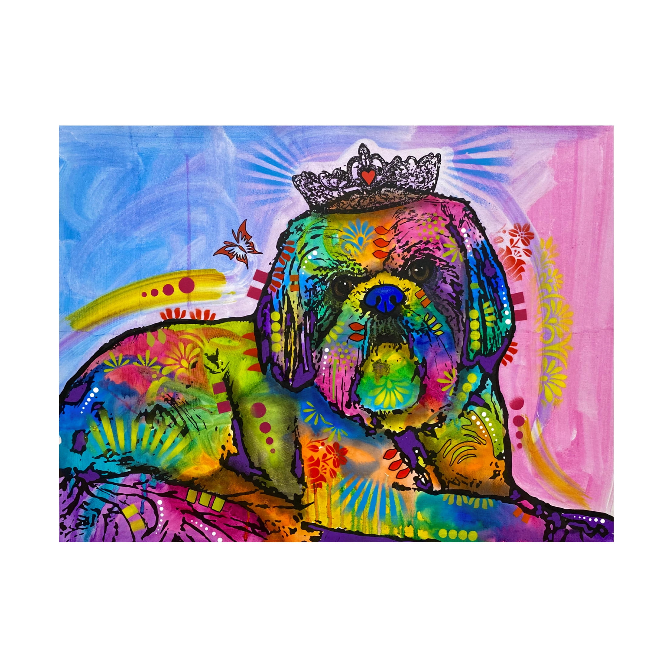 Canvas Wall Art - Dean Russo 'Princess Buttercup' Wall Art for Living Room, Bedroom, or Office Décor by Trademark Fine Art - 47 x 35 Inches