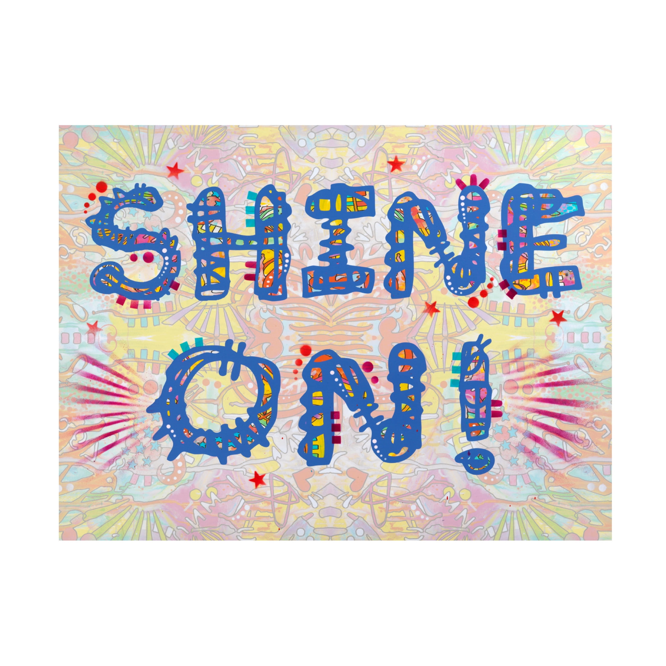 Canvas Wall Art - Dean Russo 'Shine On' Wall Art for Living Room, Bedroom, or Office Décor by Trademark Fine Art - 47 x 35 Inches