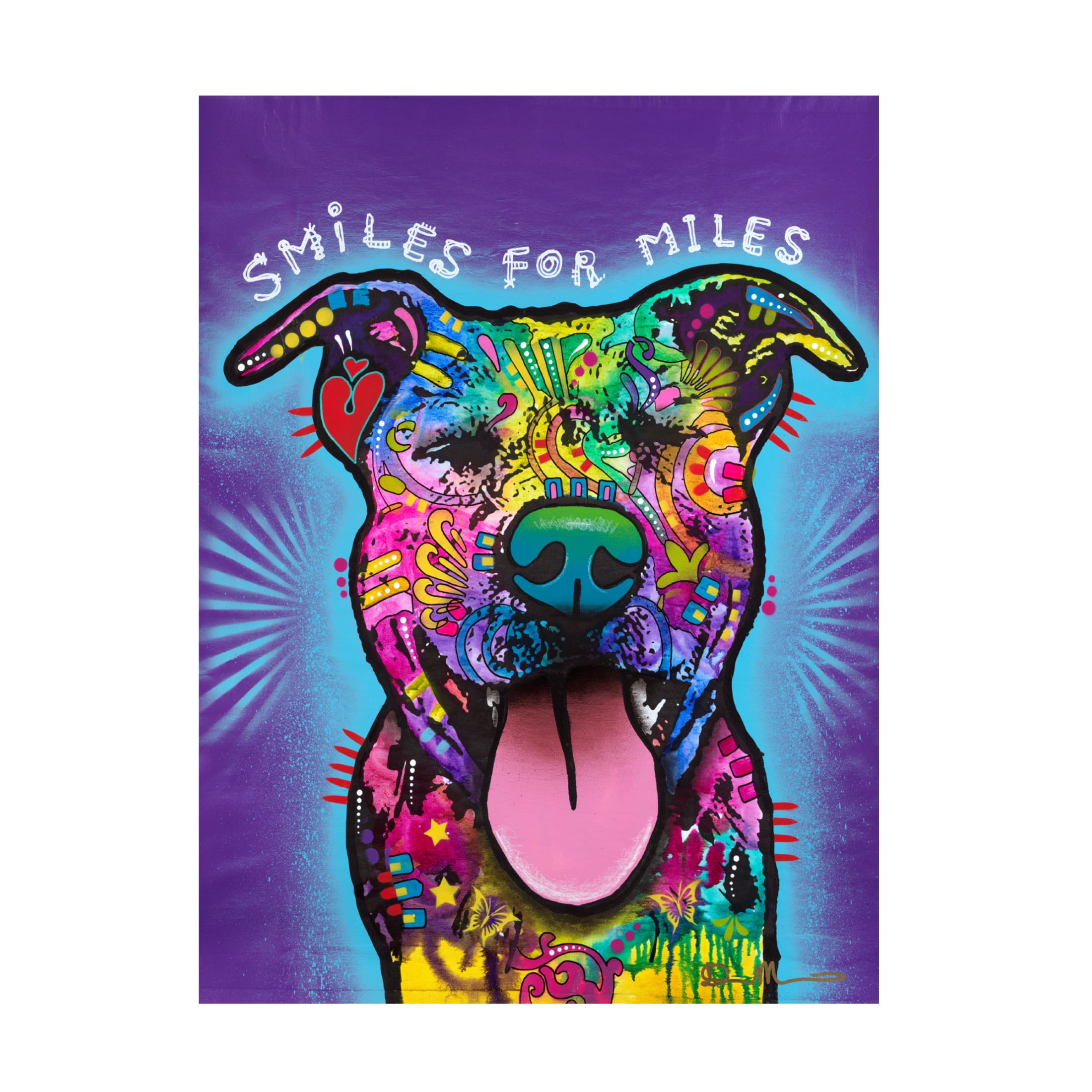 Canvas Wall Art - Dean Russo 'Smiles for Miles' Wall Art for Living Room, Bedroom, or Office Décor by Trademark Fine Art - 24 x 32 Inches