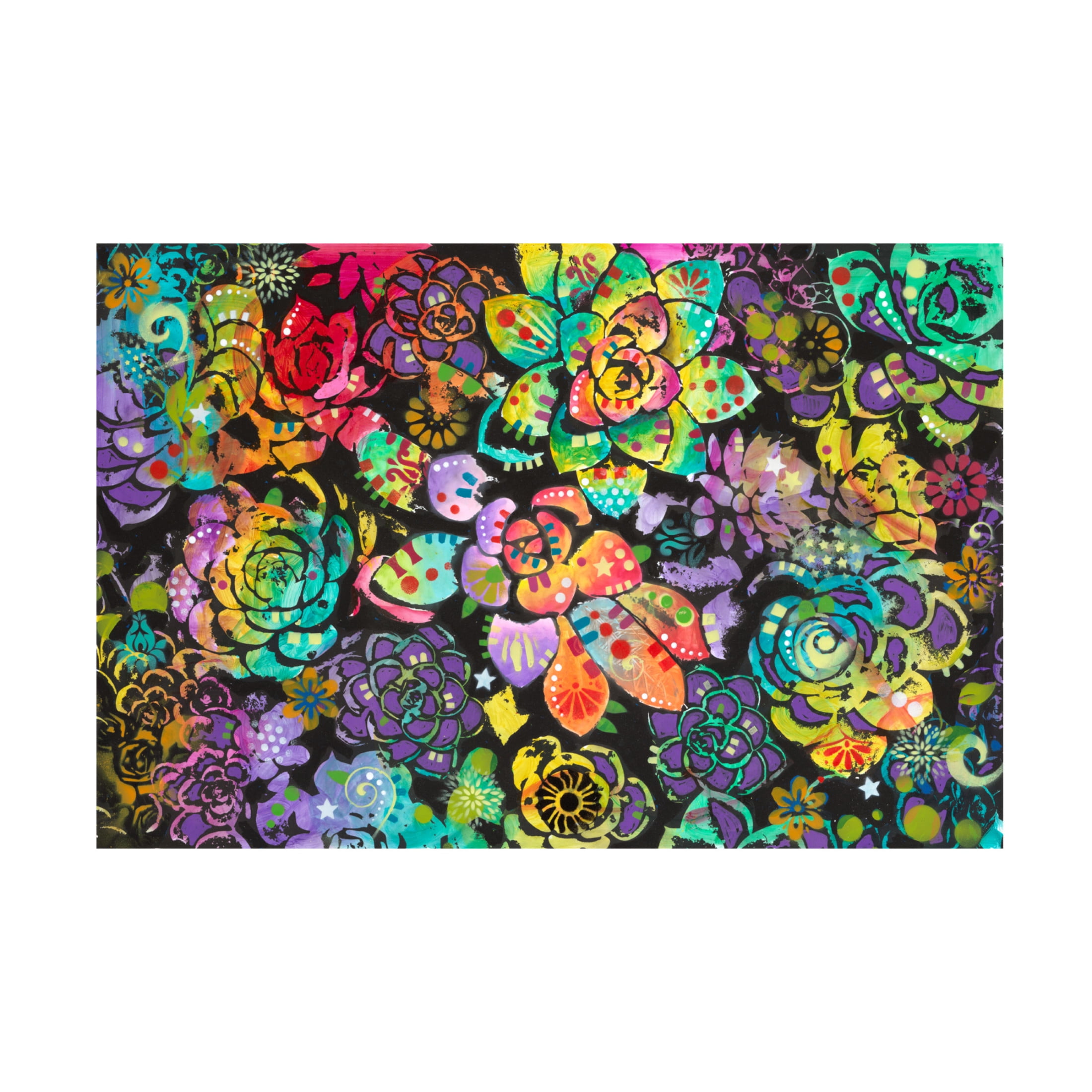 Canvas Wall Art - Dean Russo 'Succulents' Wall Art for Living Room, Bedroom, or Office Décor by Trademark Fine Art - 19 x 12 Inches