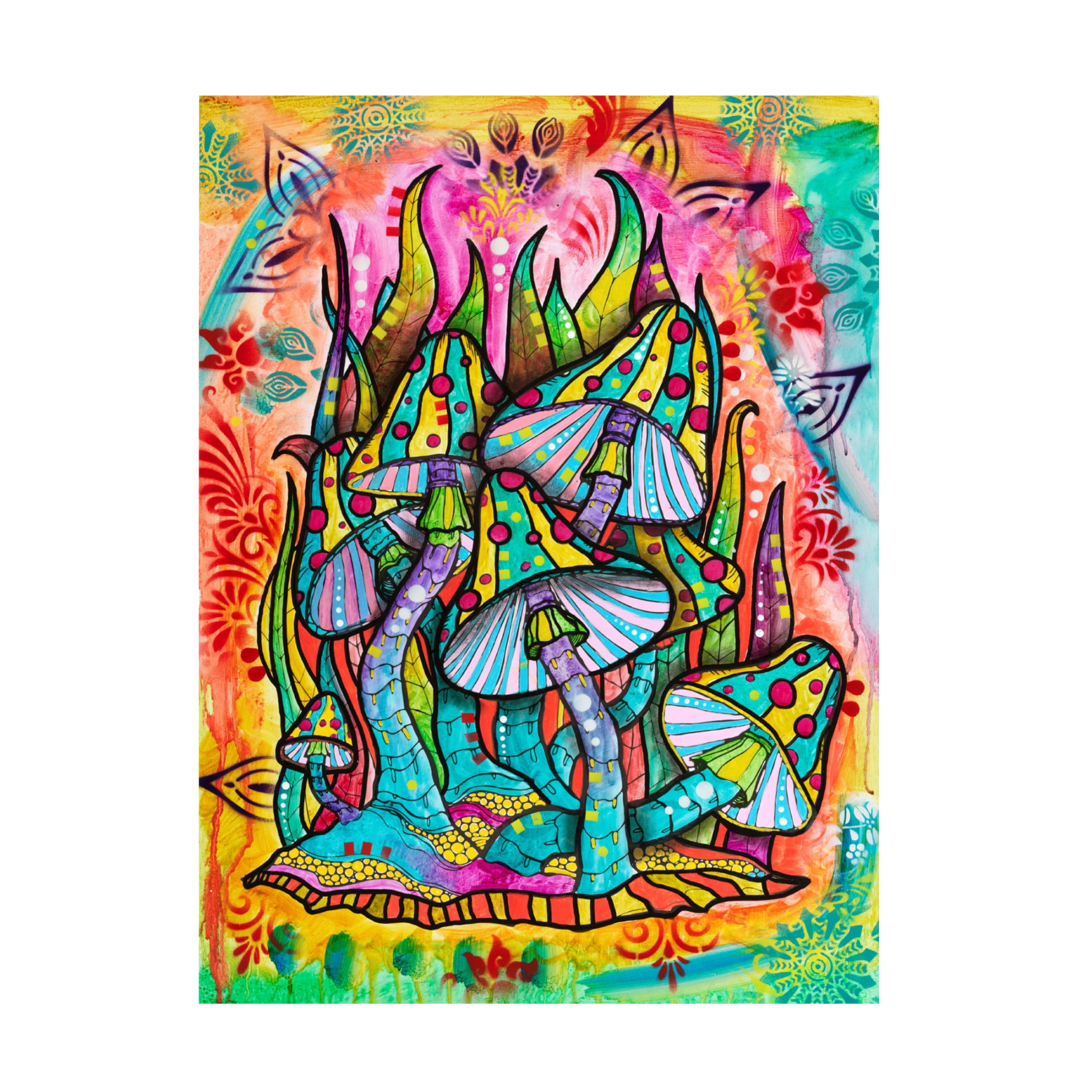 Canvas Wall Art - Dean Russo 'The Fungus Among Us' Wall Art for Living Room, Bedroom, or Office Décor by Trademark Fine Art - 35 x 47 Inches
