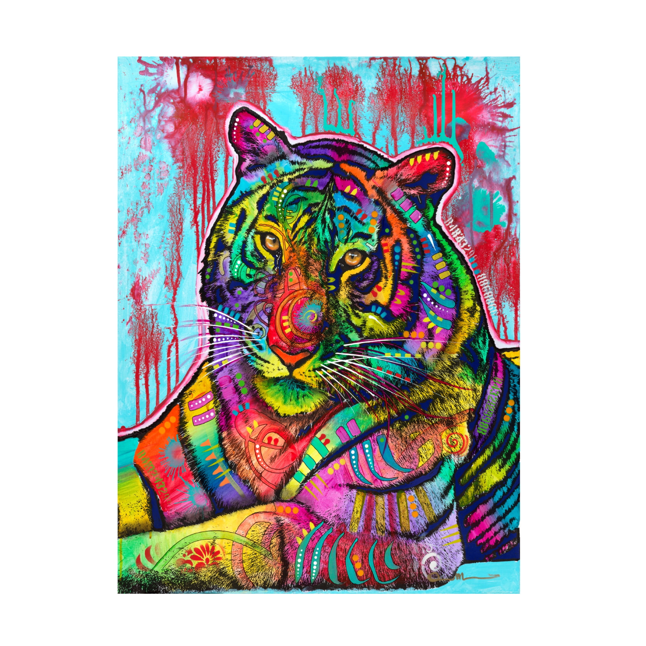Canvas Wall Art - Dean Russo 'The Year of the Tiger' Wall Art for Living Room, Bedroom, or Office Décor by Trademark Fine Art - 14 x 19 Inches
