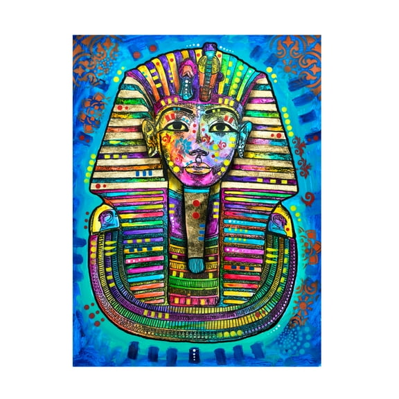 Canvas Wall Art - Dean Russo 'Tutankhamun' Wall Art for Living Room, Bedroom, or Office Décor by Trademark Fine Art - 14 x 19 Inches