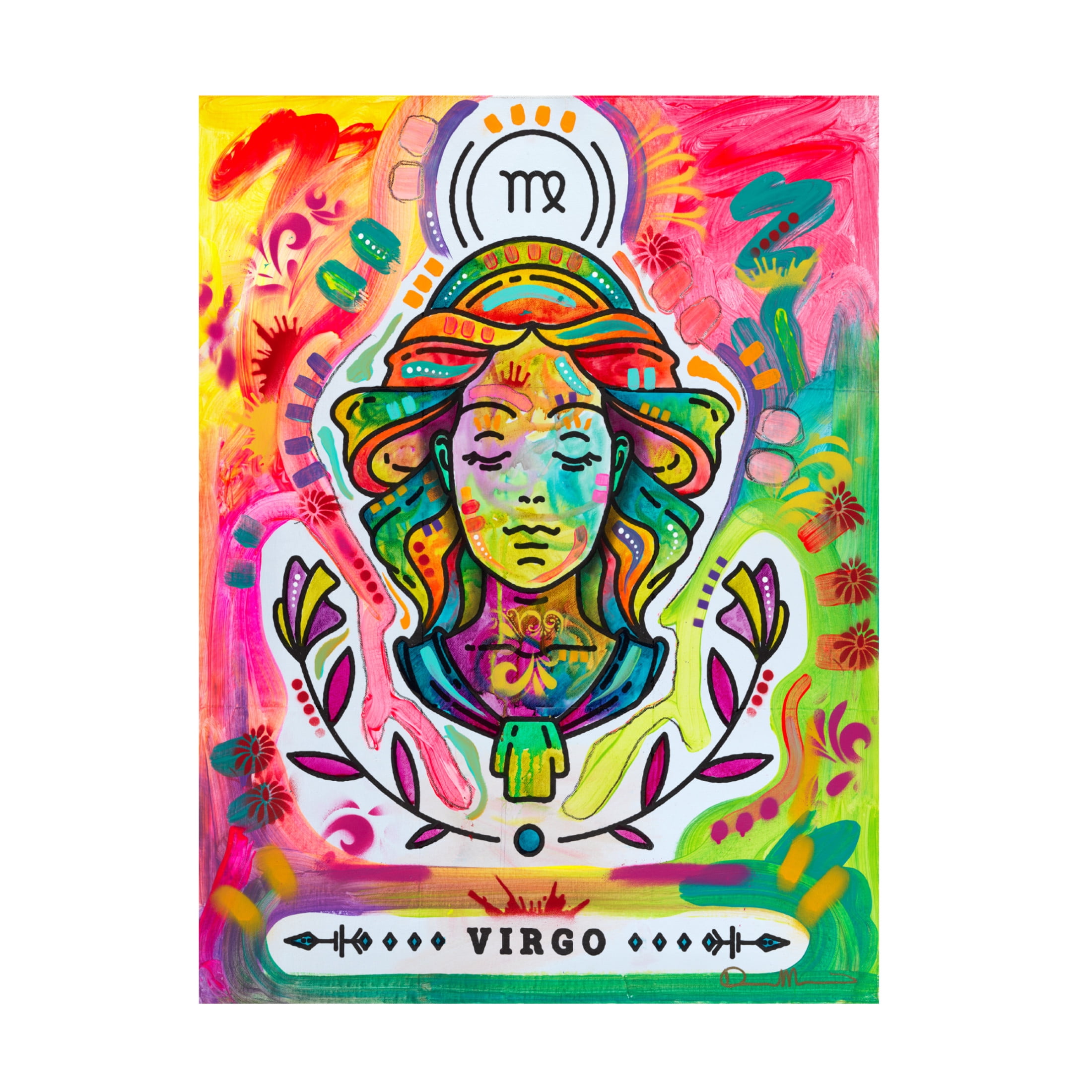 Canvas Wall Art - Dean Russo 'Virgo' Wall Art for Living Room, Bedroom, or Office Décor by Trademark Fine Art - 24 x 32 Inches
