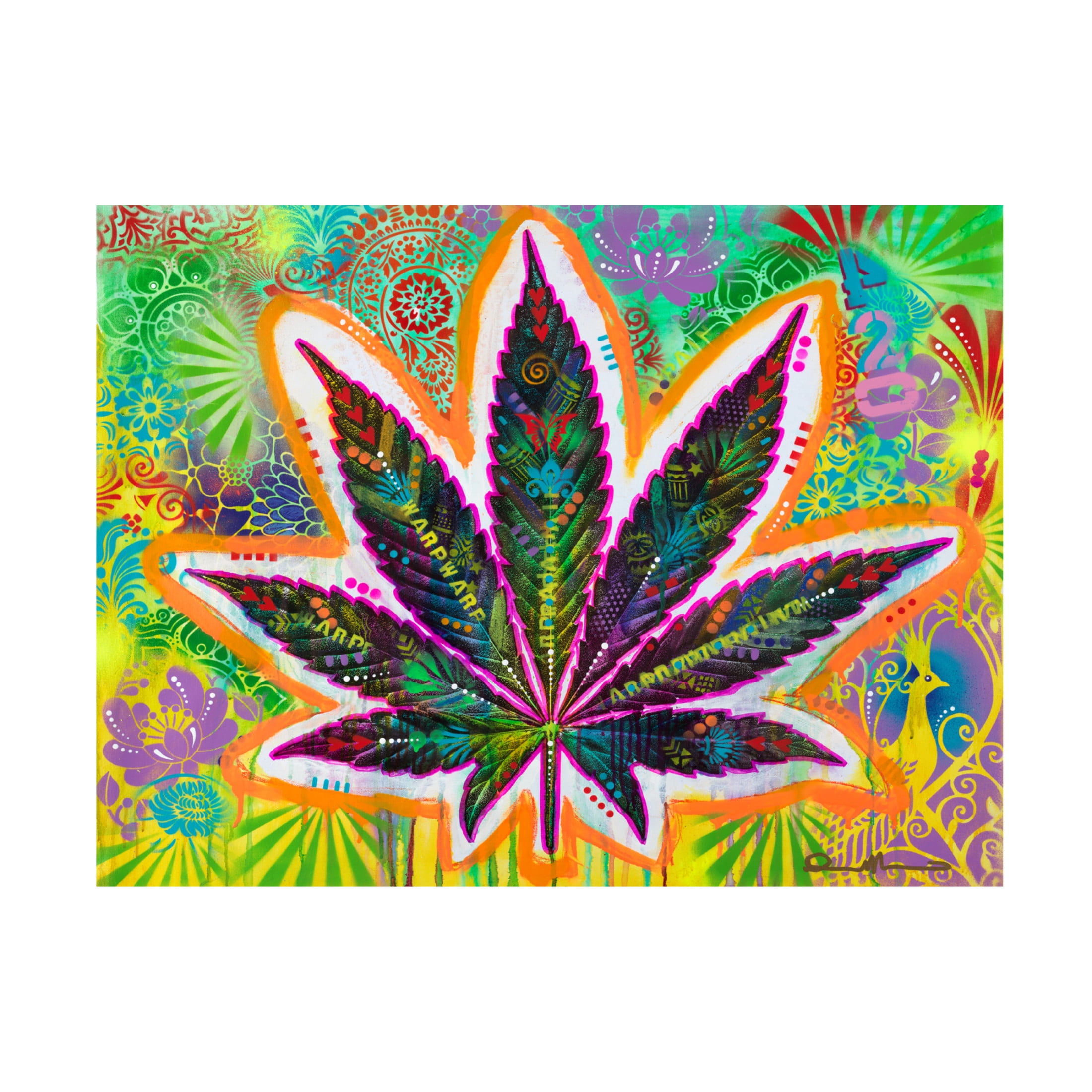 Canvas Wall Art - Dean Russo 'WarpWarp' Wall Art for Living Room, Bedroom, or Office Décor by Trademark Fine Art - 19 x 14 Inches