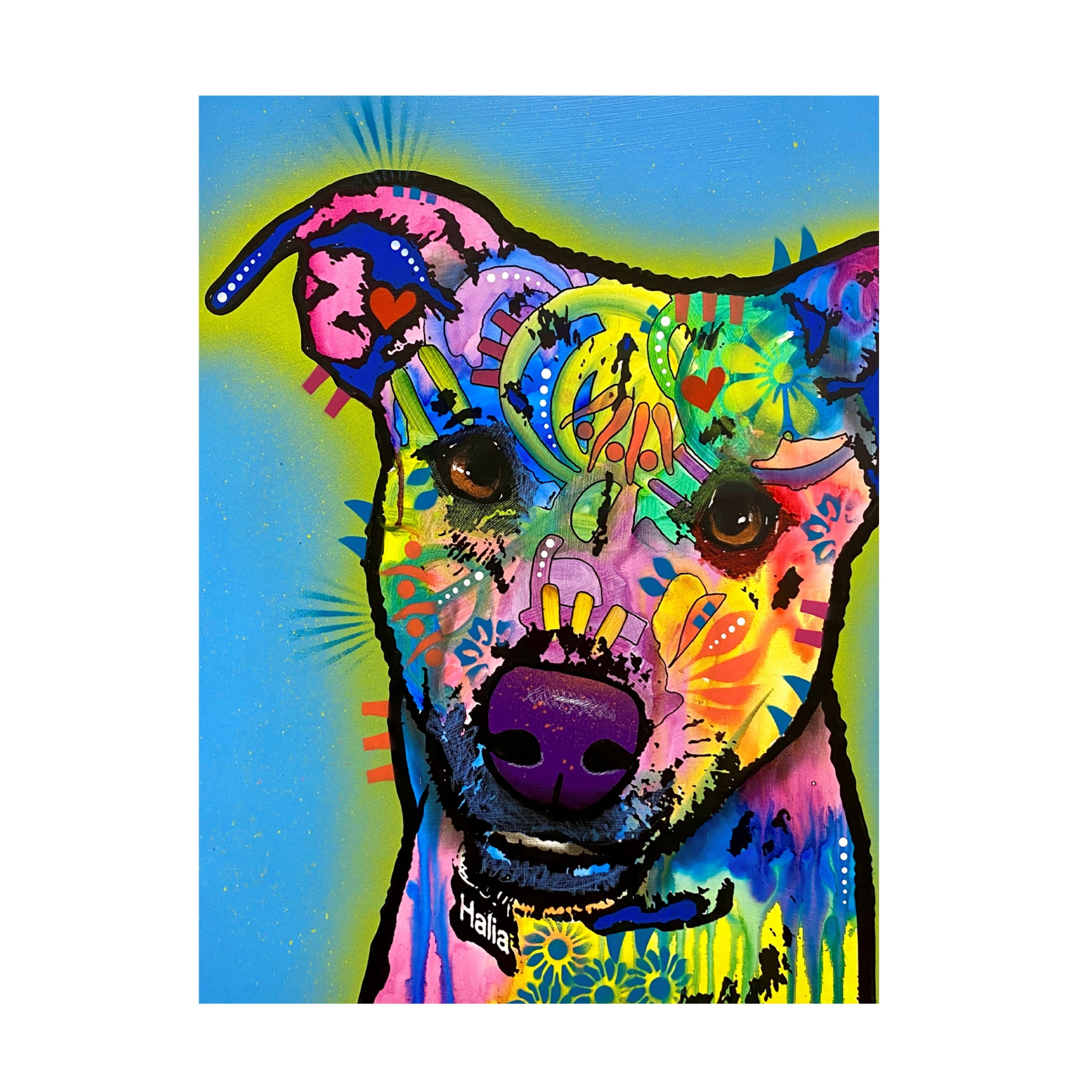 Canvas Wall Art - Dean Russo 'You Mean The World To Me' Wall Art for Living Room, Bedroom, or Office Décor by Trademark Fine Art - 14 x 19 Inches