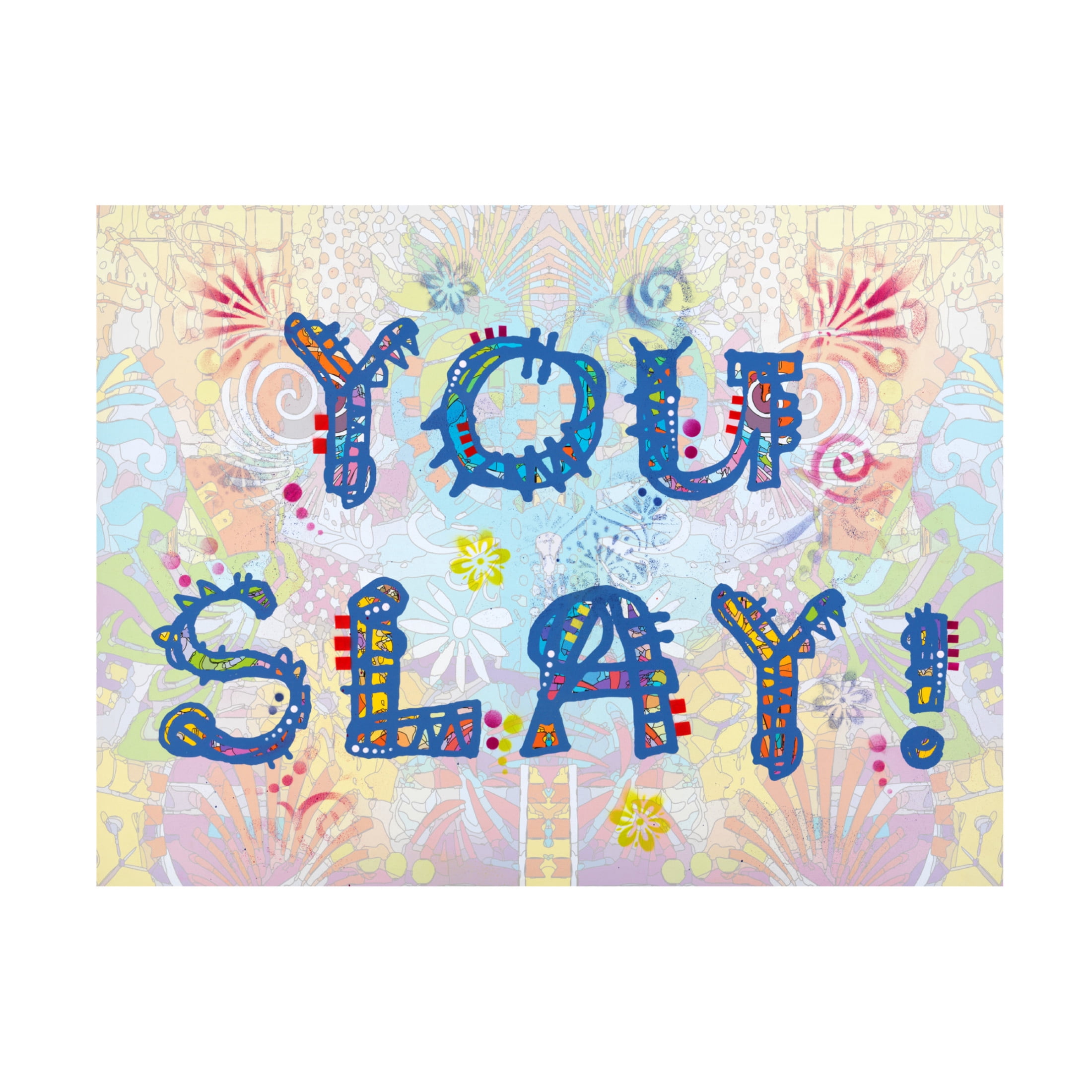 Canvas Wall Art - Dean Russo 'You Slay' Wall Art for Living Room, Bedroom, or Office Décor by Trademark Fine Art - 19 x 14 Inches