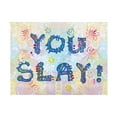 Canvas Wall Art Dean Russo 'You Slay' Wall Art for Living Room, Bedroom, or Office Décor by