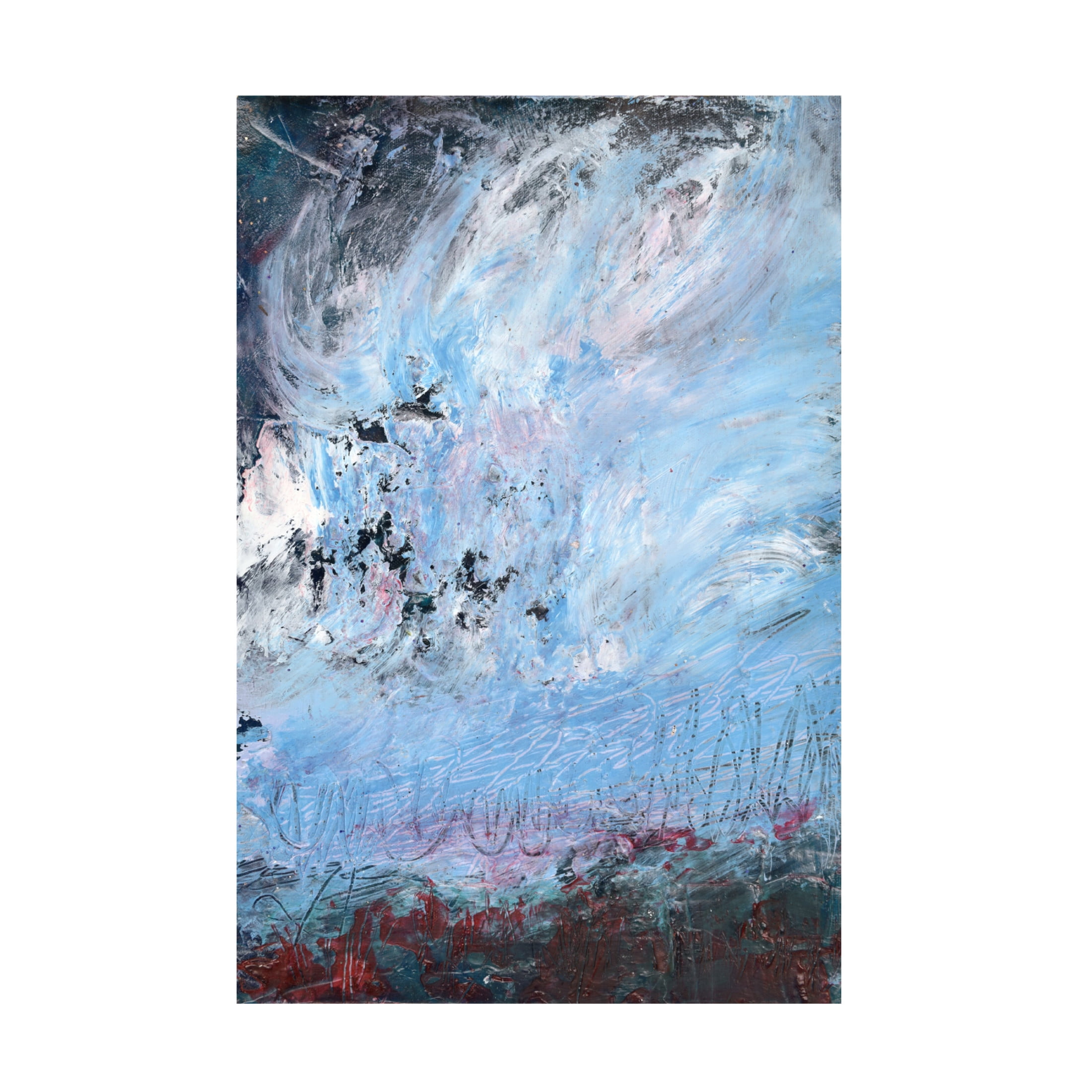 Canvas Wall Art - Deb Chaney 'Winterstorm' Wall Art for Living Room, Bedroom, or Office Décor by Trademark Fine Art - 22 x 32 Inches